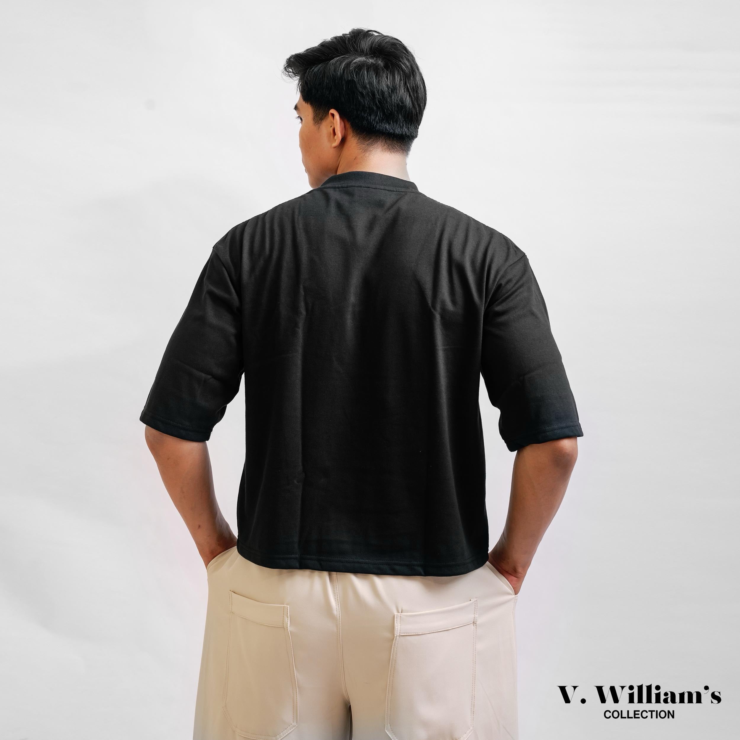 V. William's Premium Heavy Cotton Boxy Cropped T-Shirt