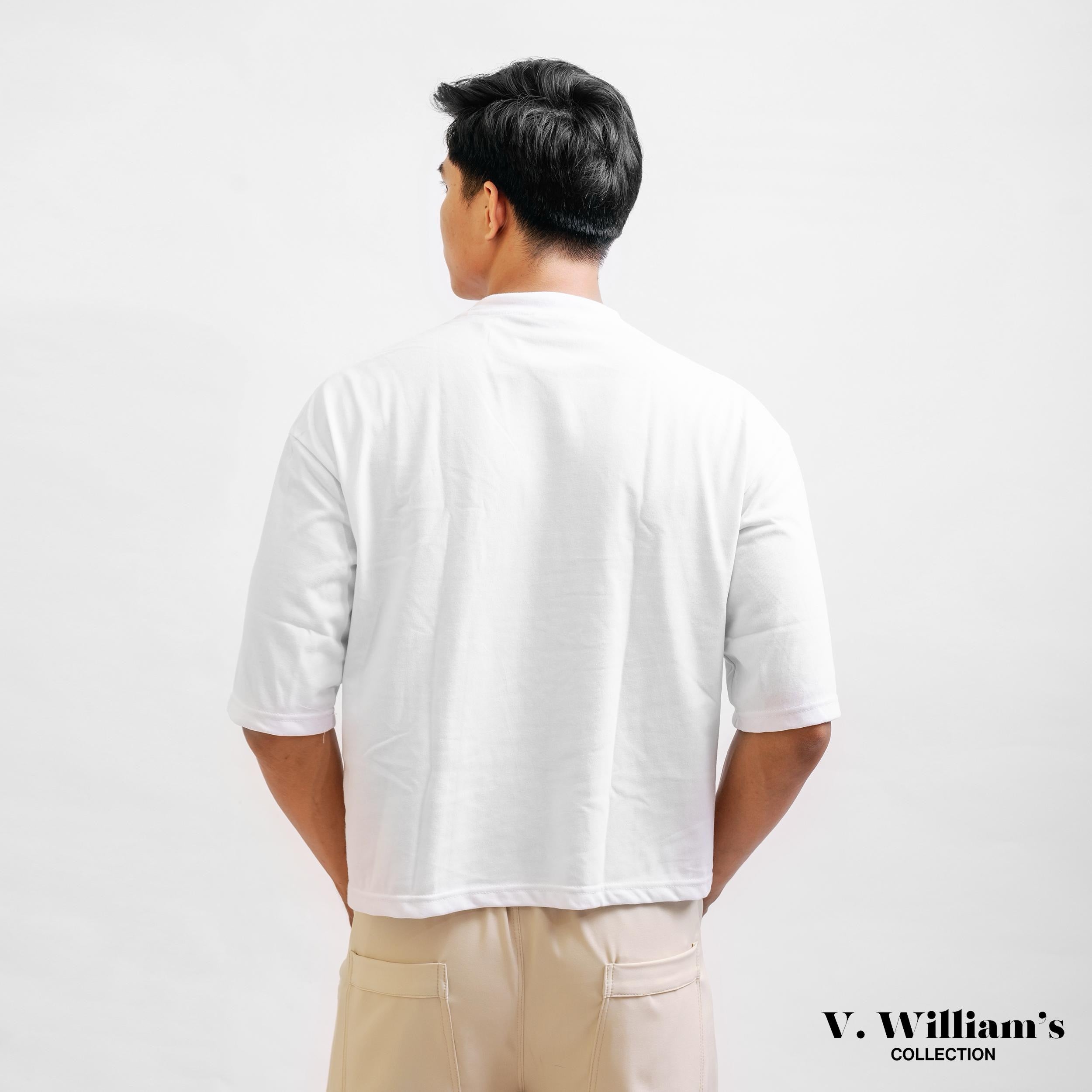 V. William's Premium Heavy Cotton Boxy Cropped T-Shirt