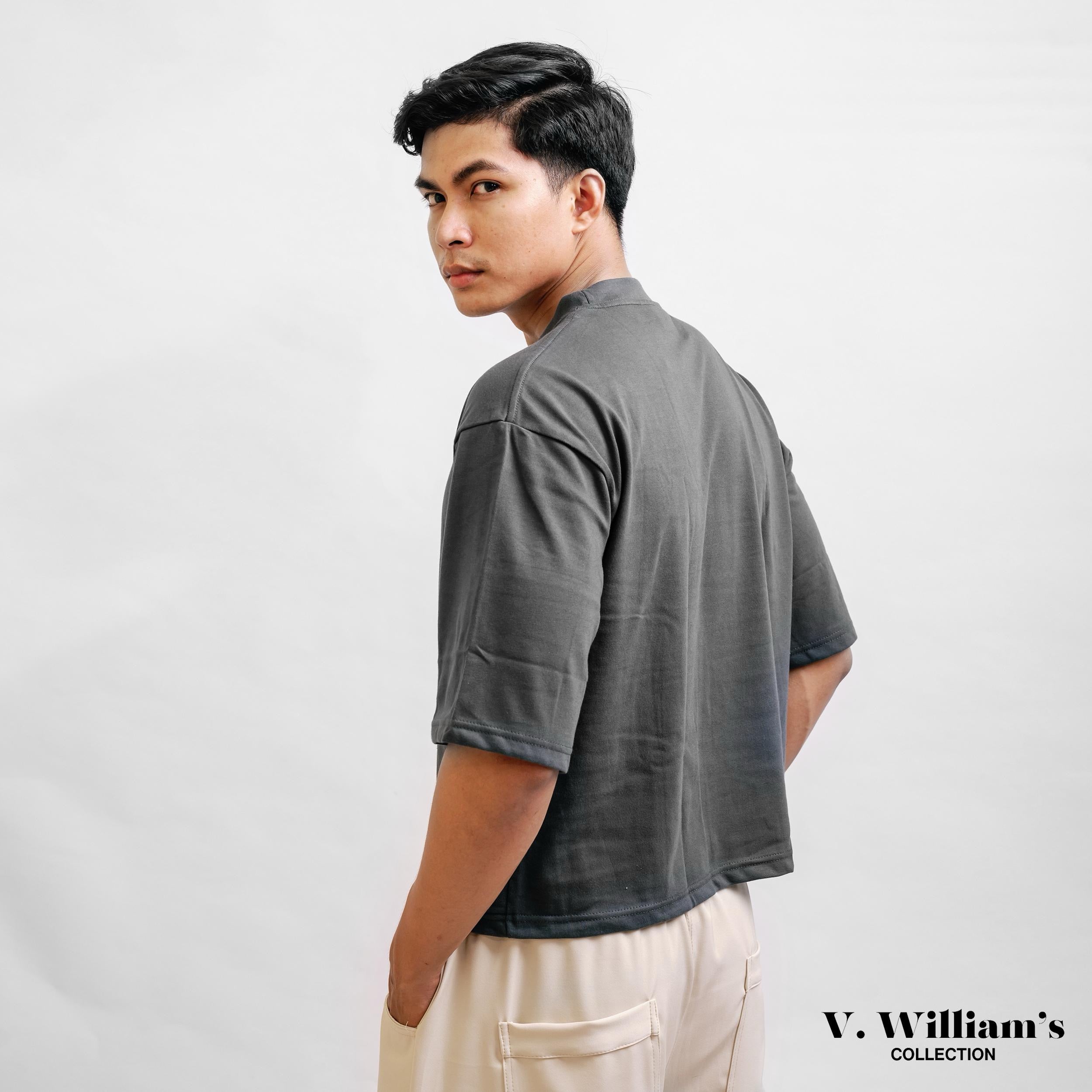 V. William's Premium Heavy Cotton Boxy Cropped T-Shirt