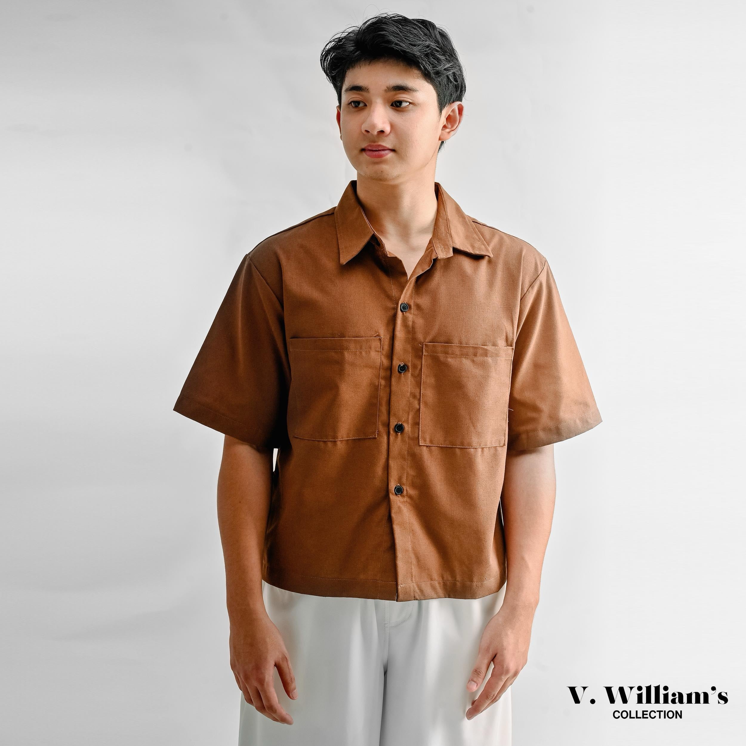 V. William's Premium Boxy Cropped Polo