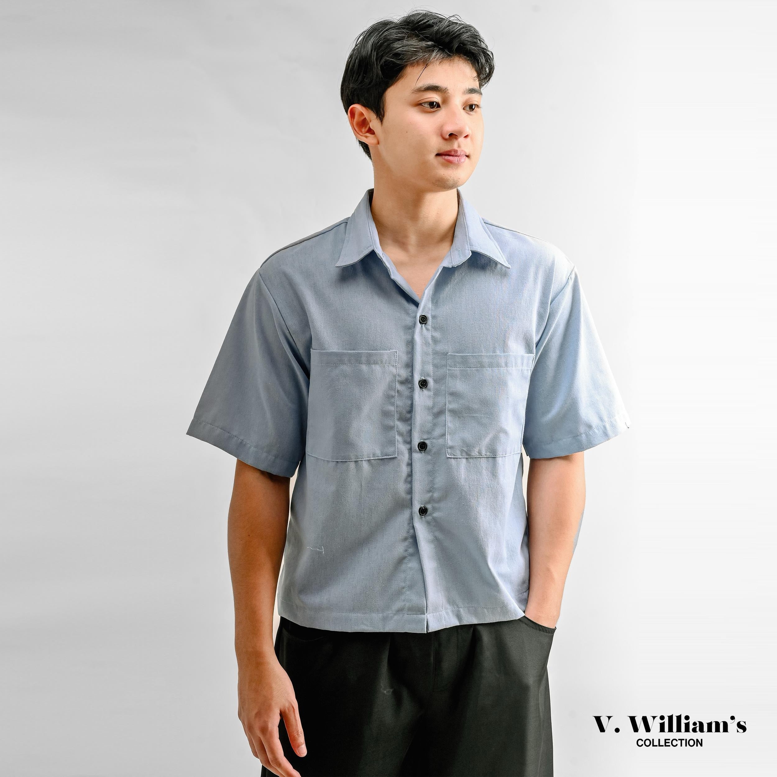 V. William's Premium Boxy Cropped Polo