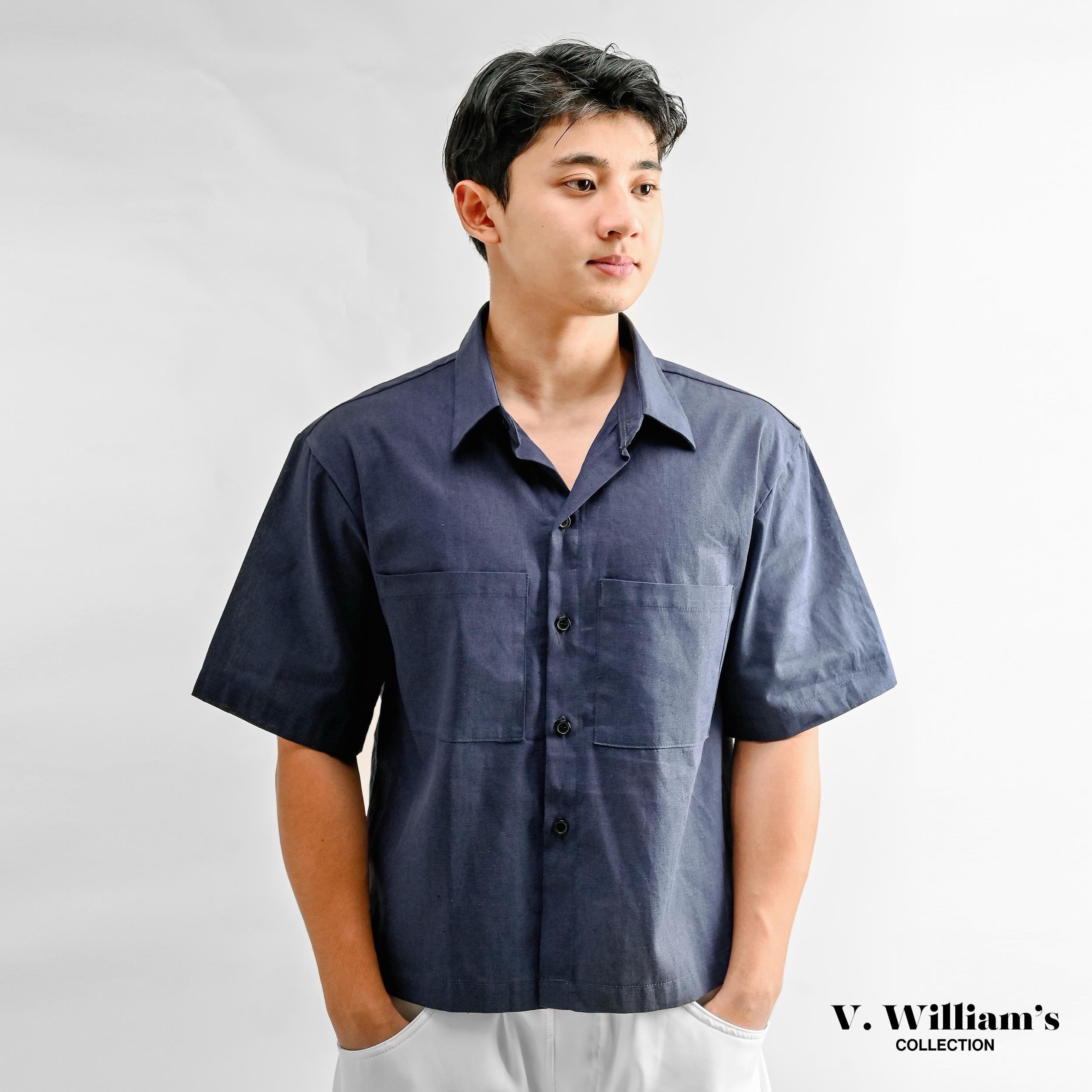 V. William's Premium Boxy Cropped Polo