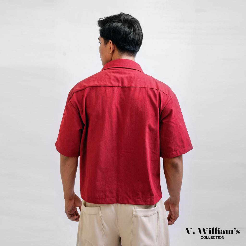 V. William's Premium Boxy Cropped Polo
