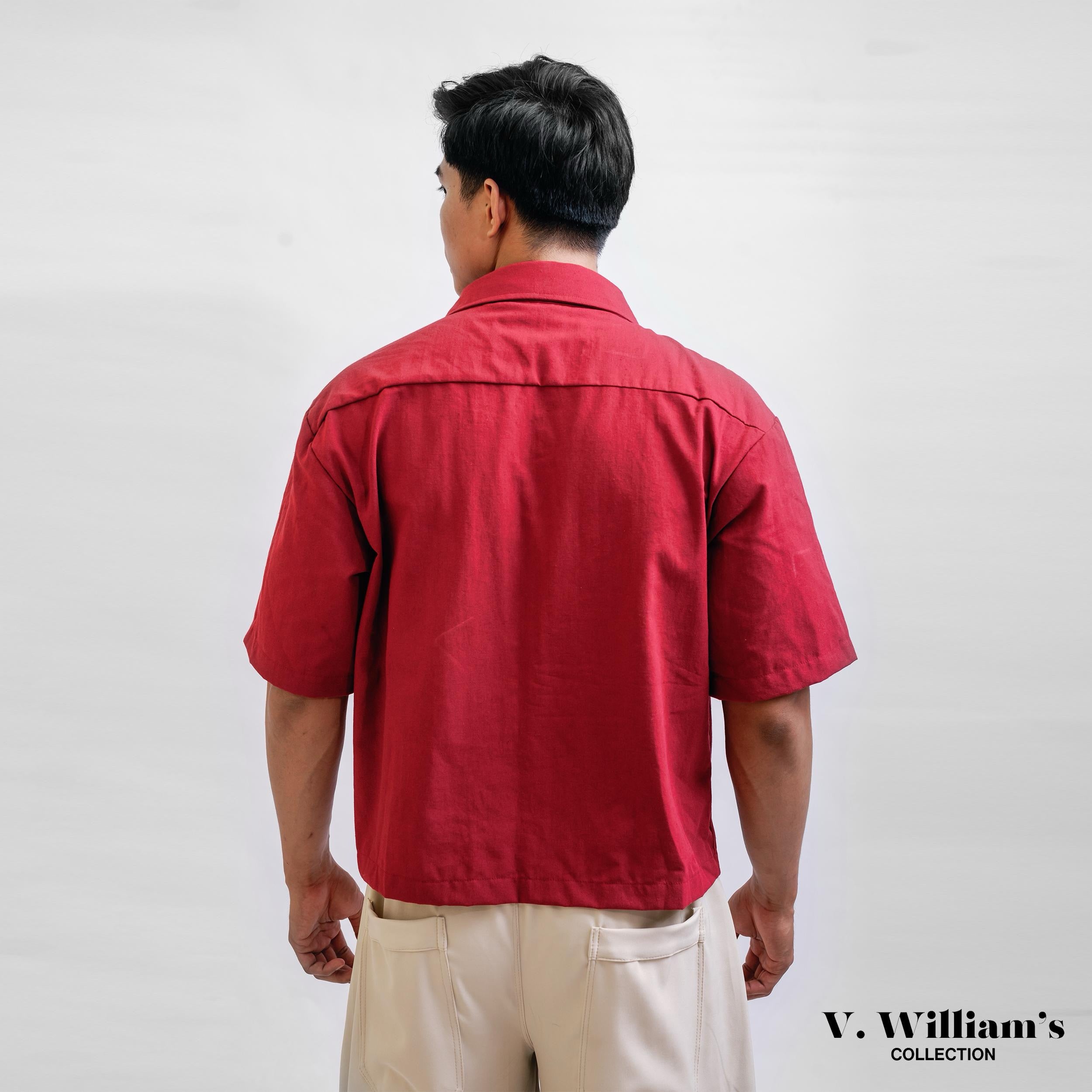 V. William's Premium Boxy Cropped Polo