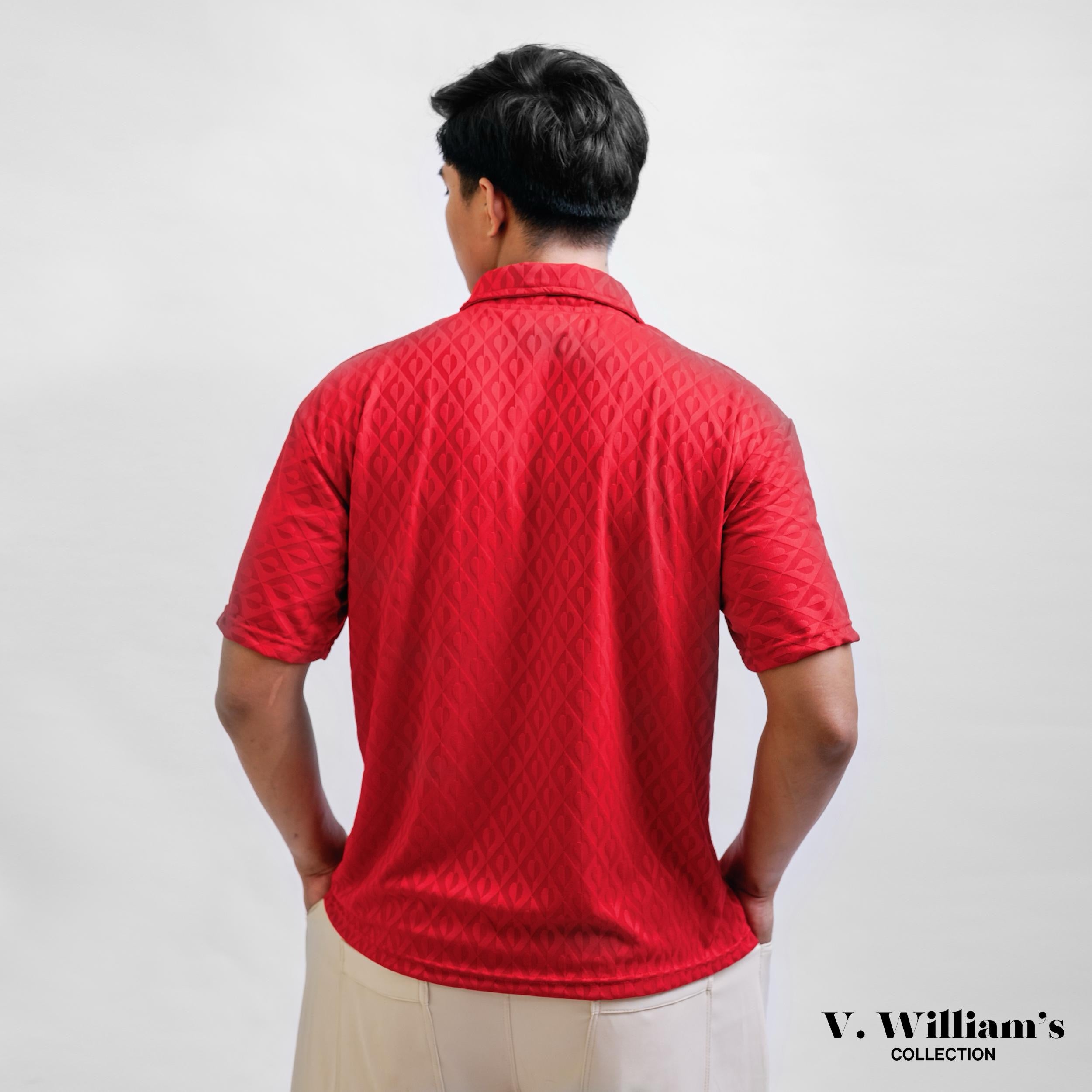 V. William's Premium Embossed Polo Shirt