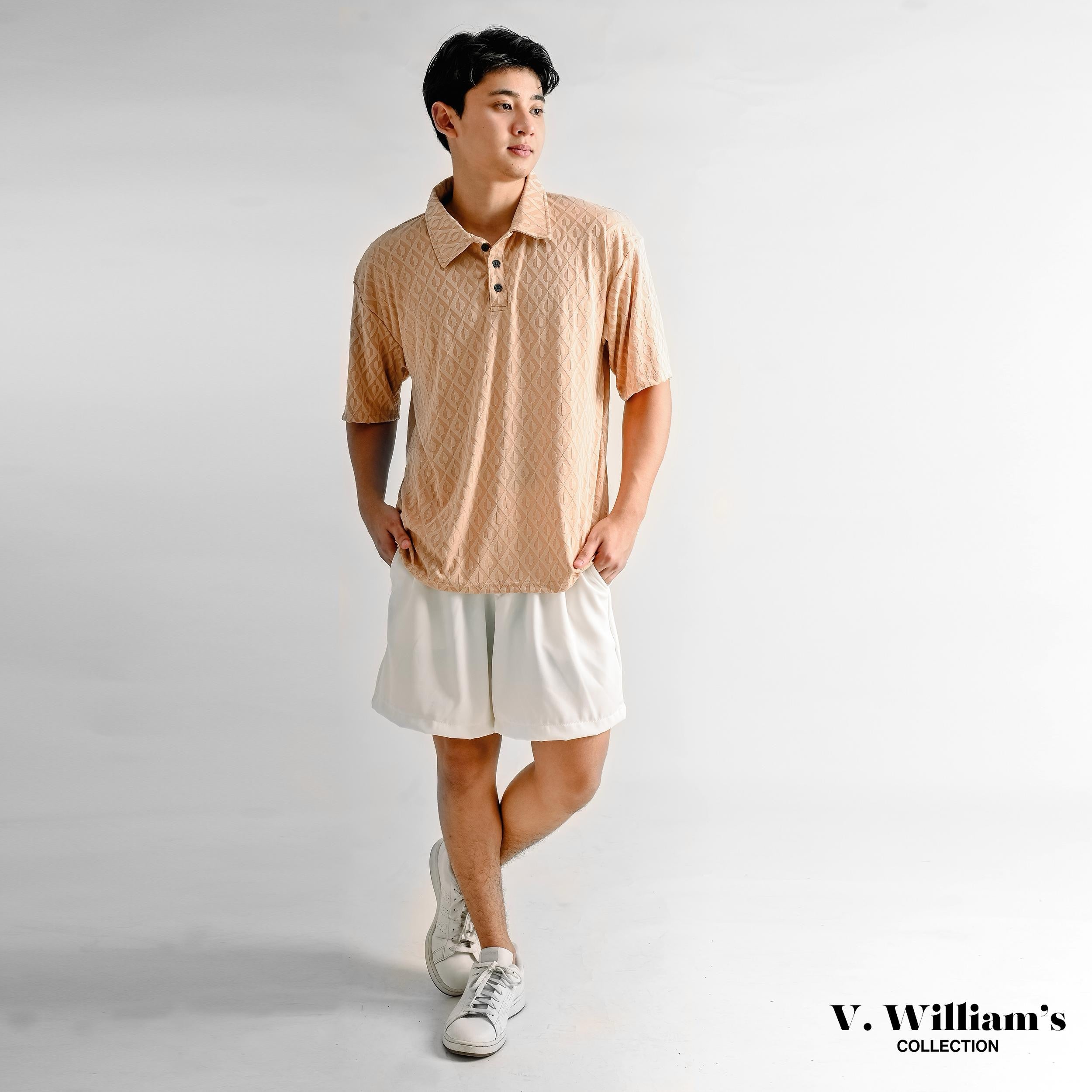 V. William's Premium Embossed Polo Shirt