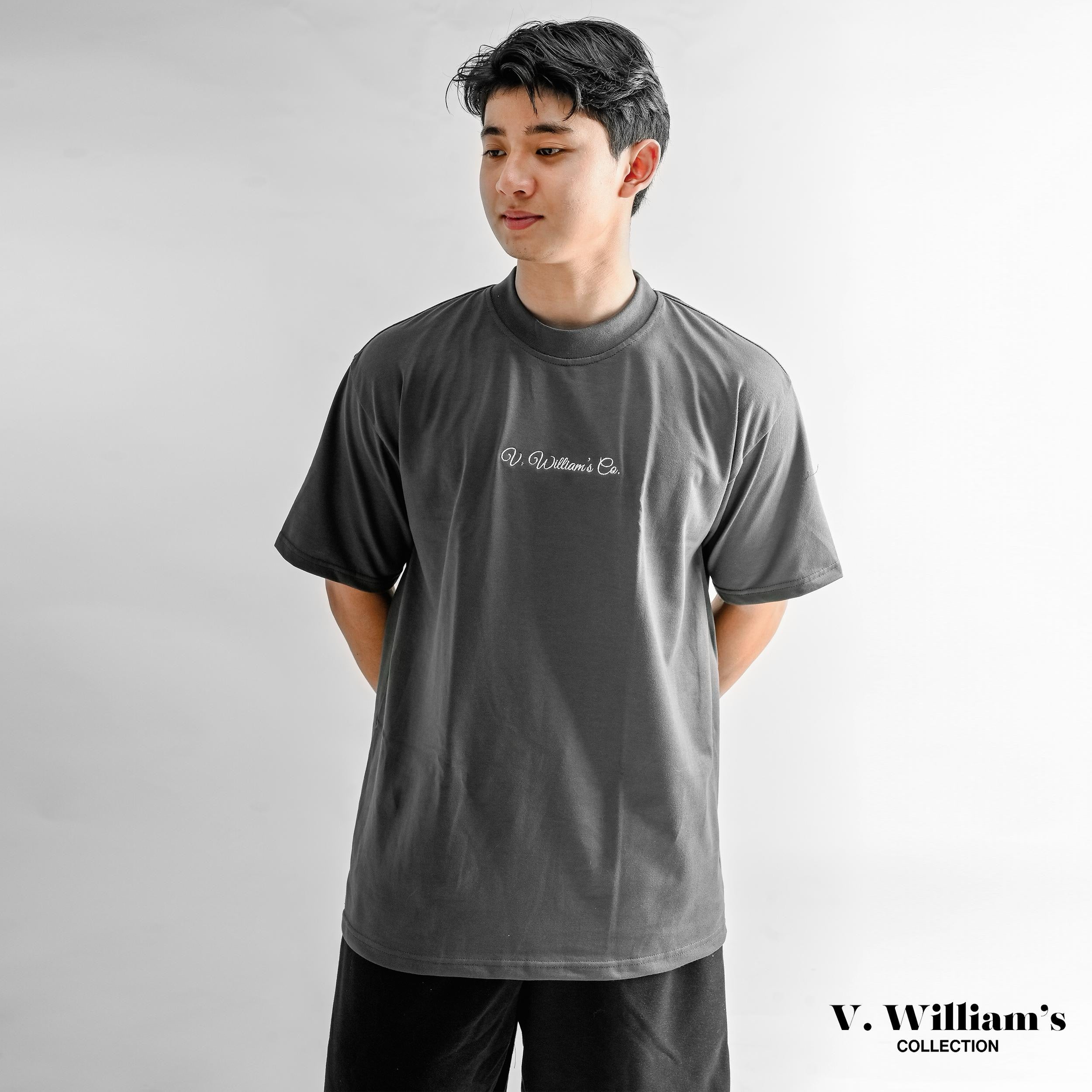 V. William's Premium Embroidered Oversized T-Shirt