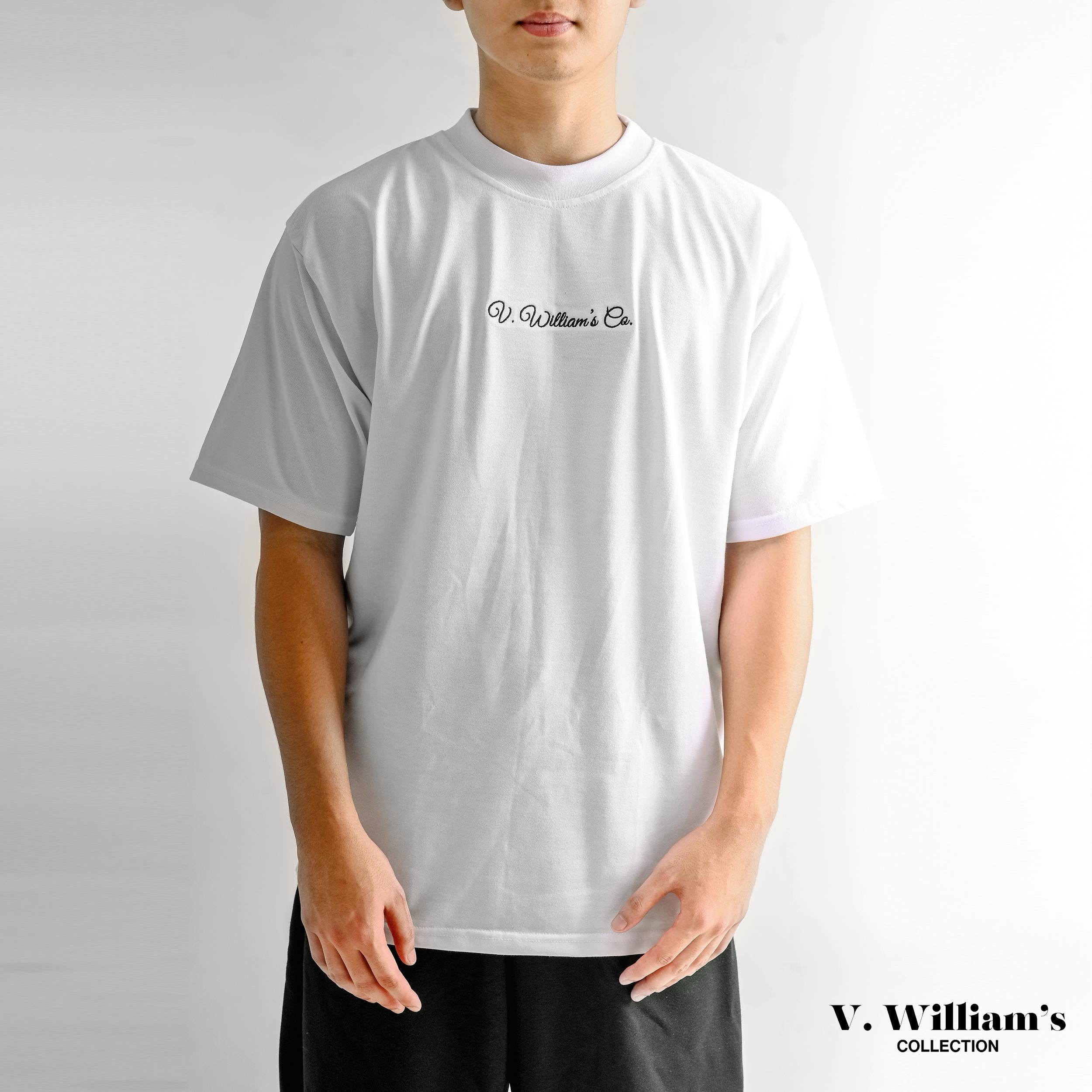 V. William's Premium Embroidered Oversized T-Shirt