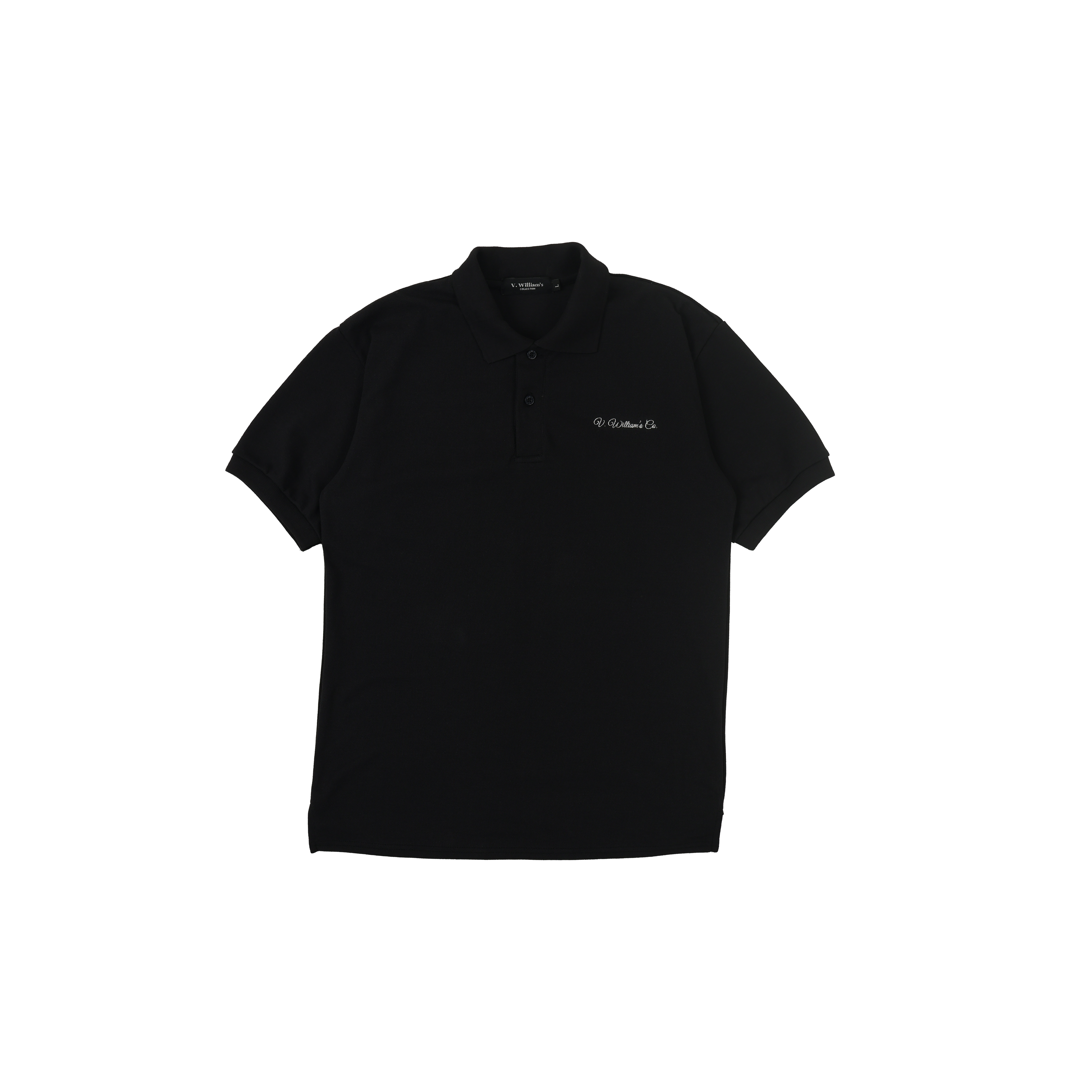 V. William's Signature Embroidered Petit Piqué Polo-Shirt