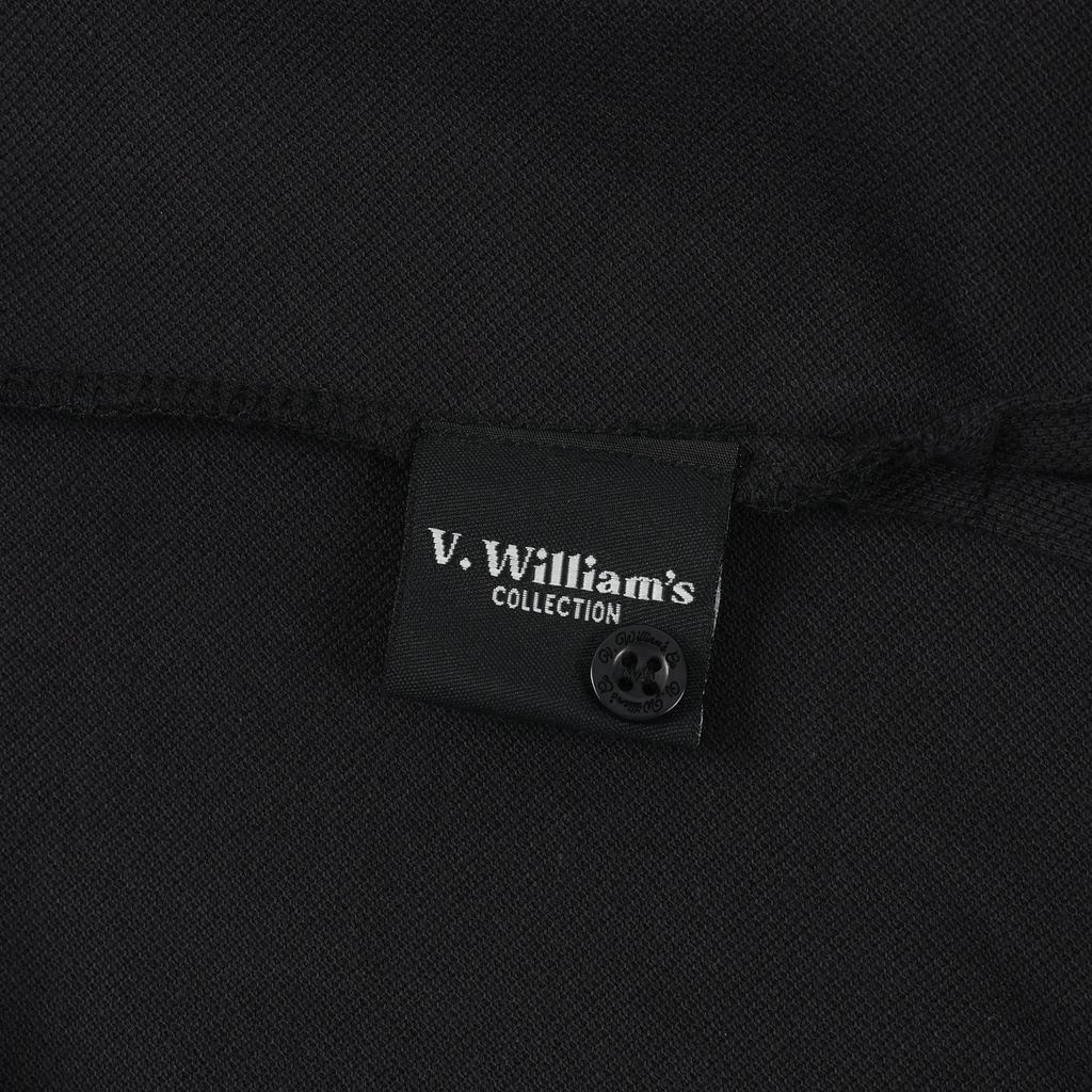V. William's Signature Embroidered Petit Piqué Polo-Shirt