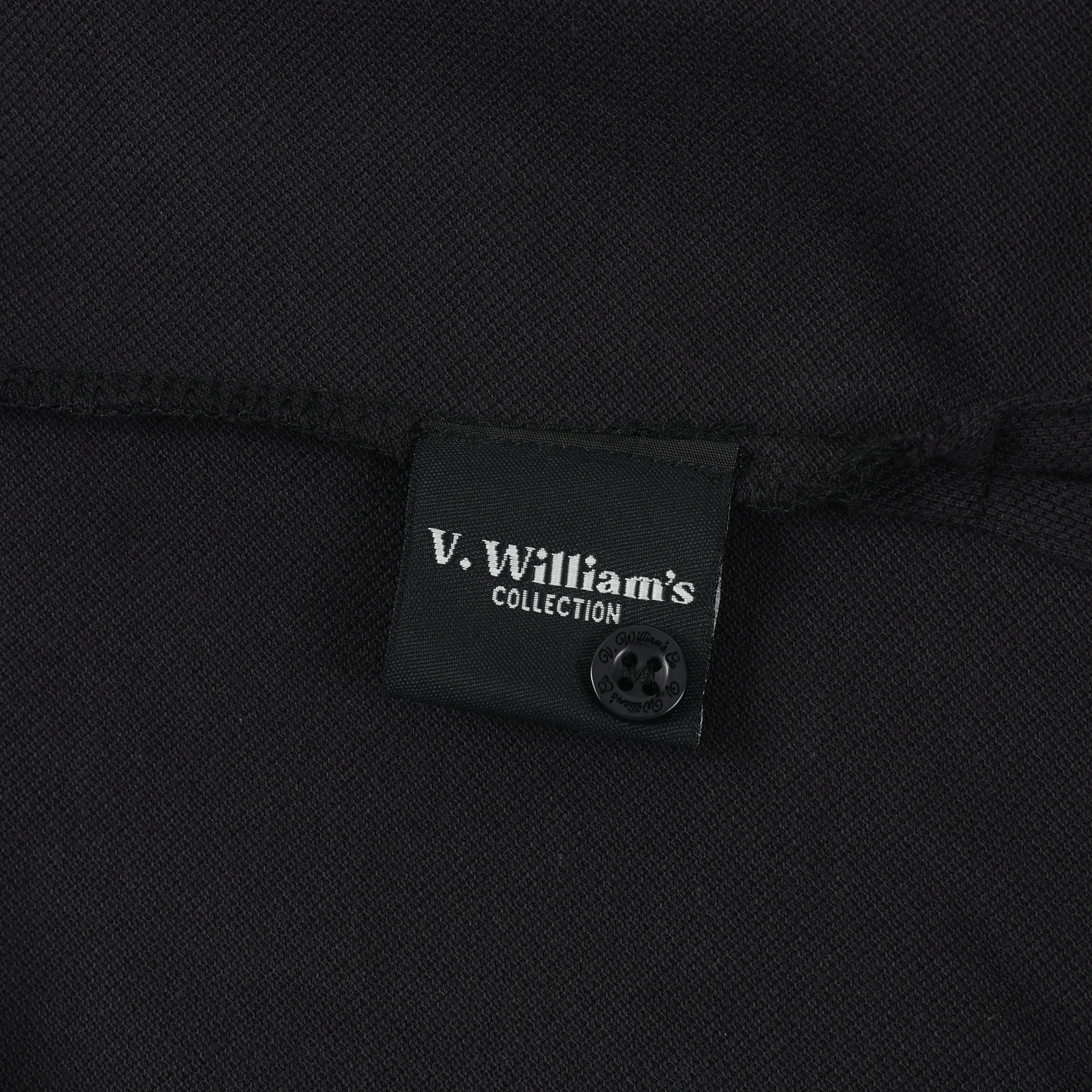 V. William's Signature Embroidered Petit Piqué Polo-Shirt
