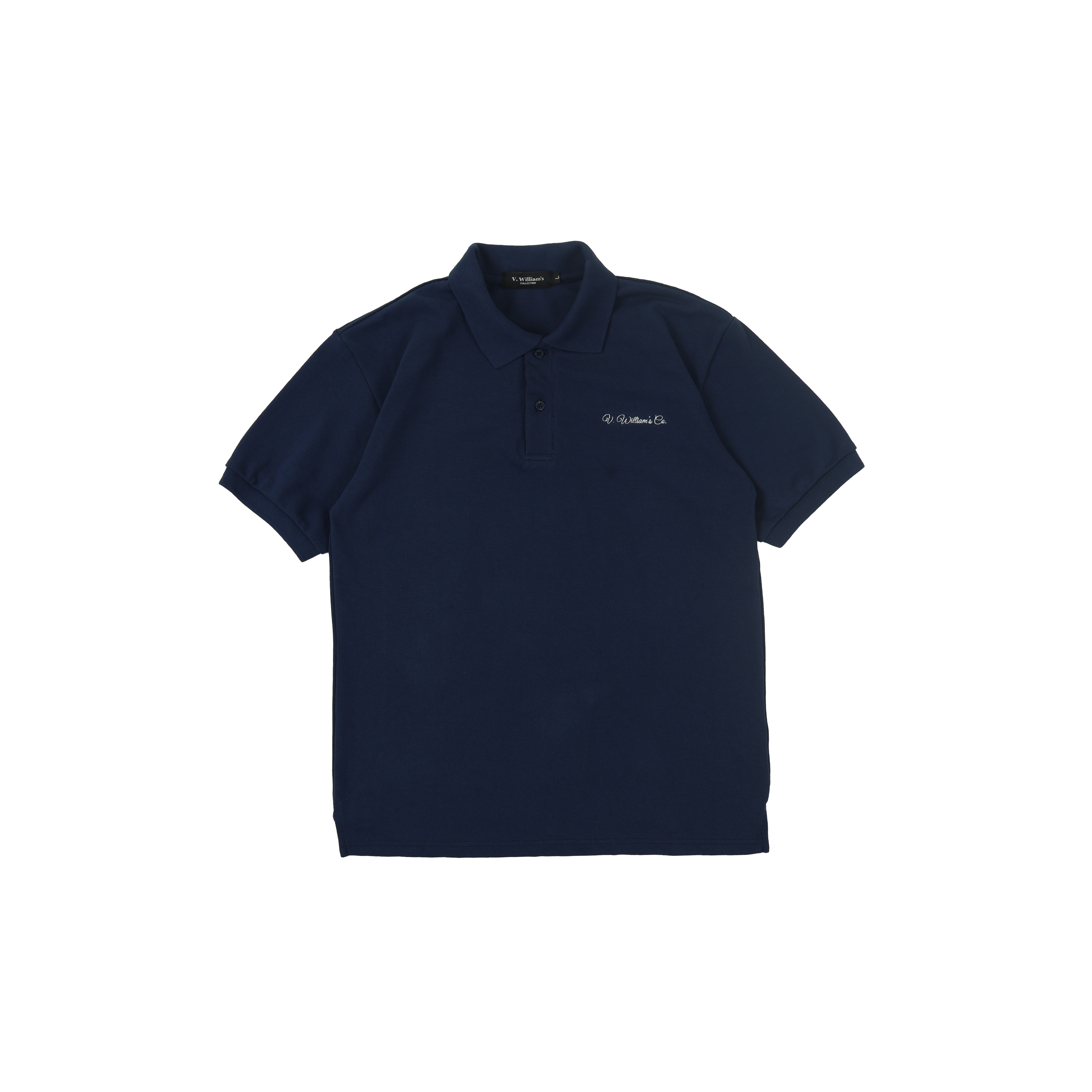 V. William's Signature Embroidered Petit Piqué Polo-Shirt