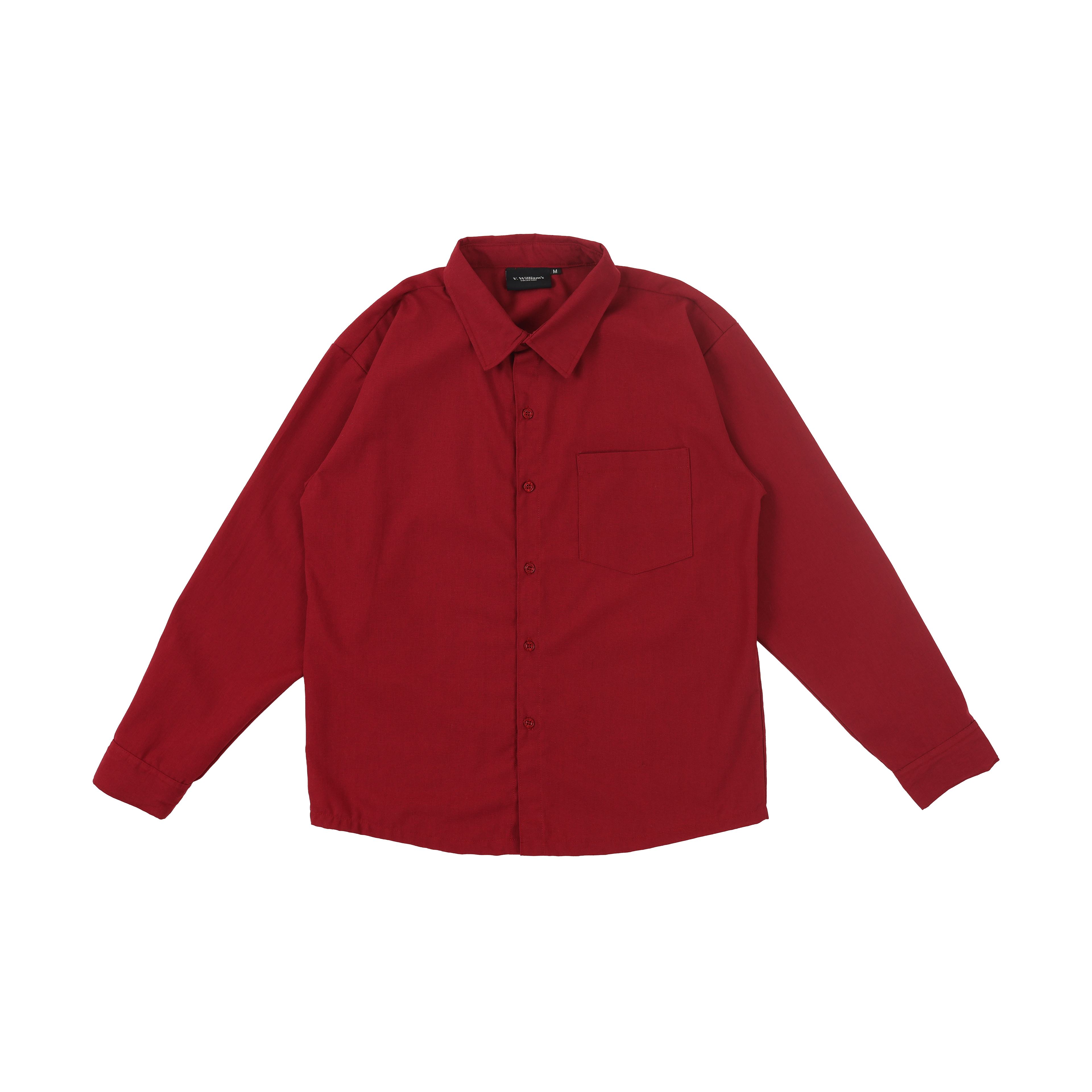 V. William's Cotton Linen Longsleeve Polo