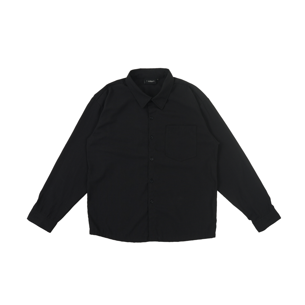 V. William's Cotton Linen Longsleeve Polo