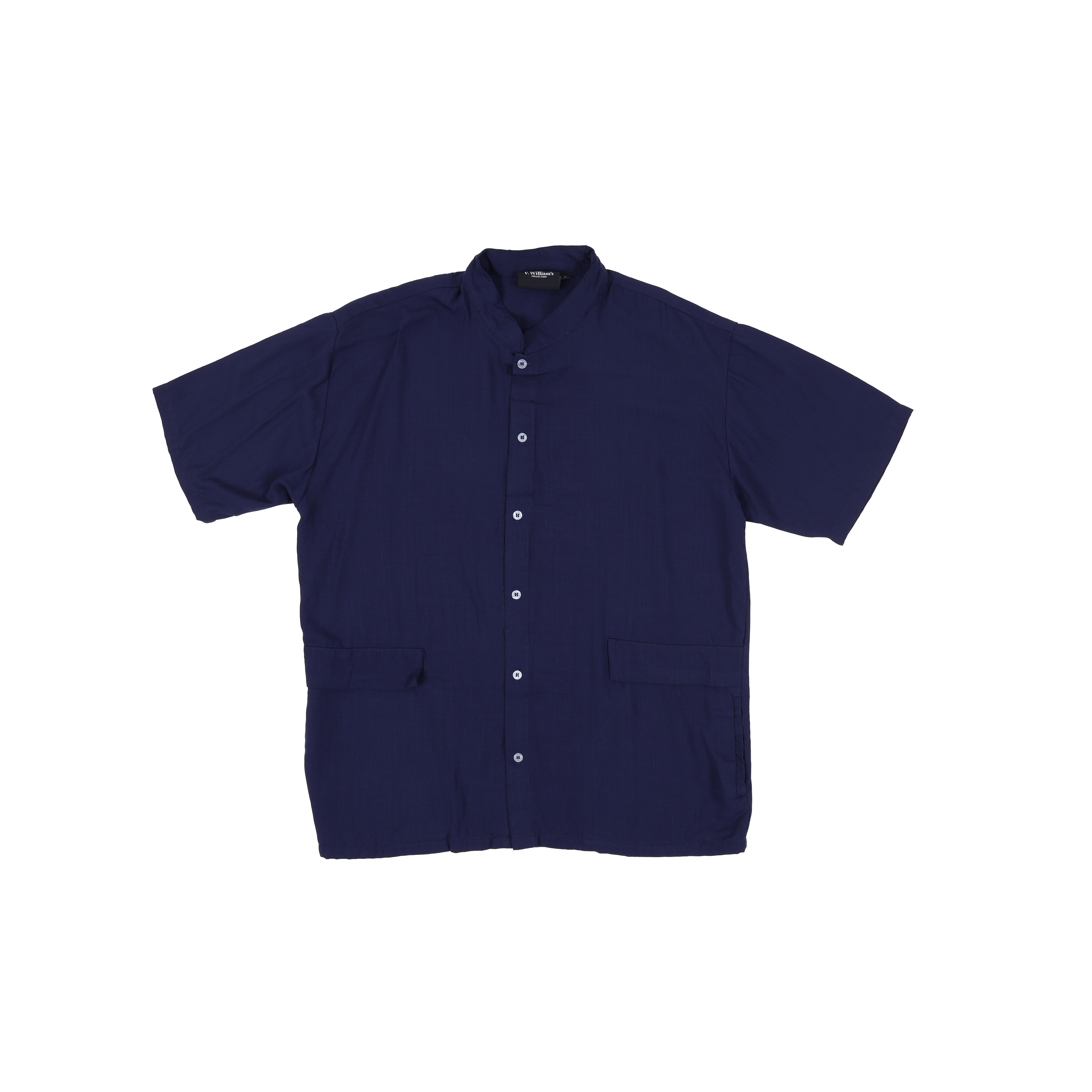 V. William's Mandarine Polo Chinese Collar Button Down