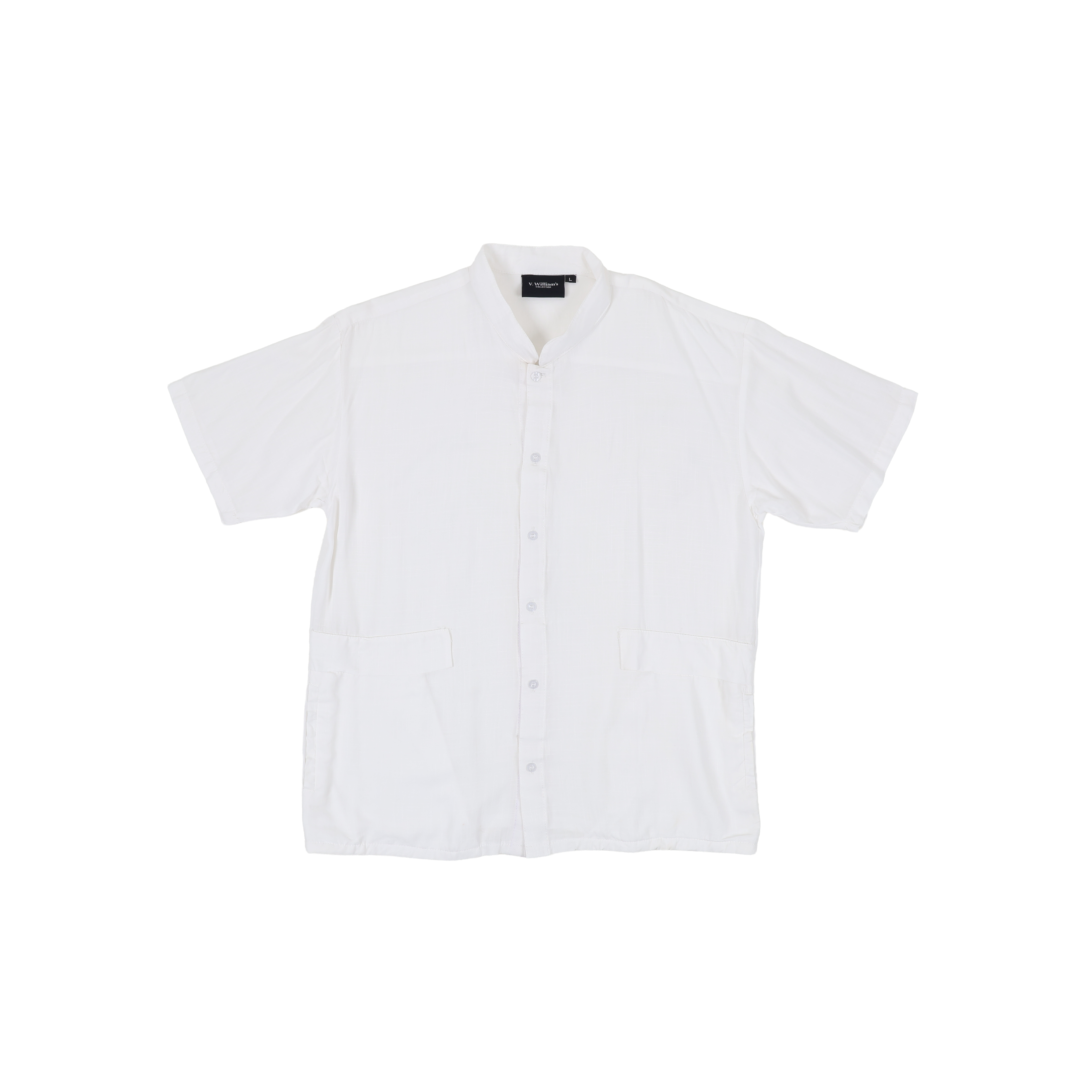 V. William's Mandarine Polo Chinese Collar Button Down