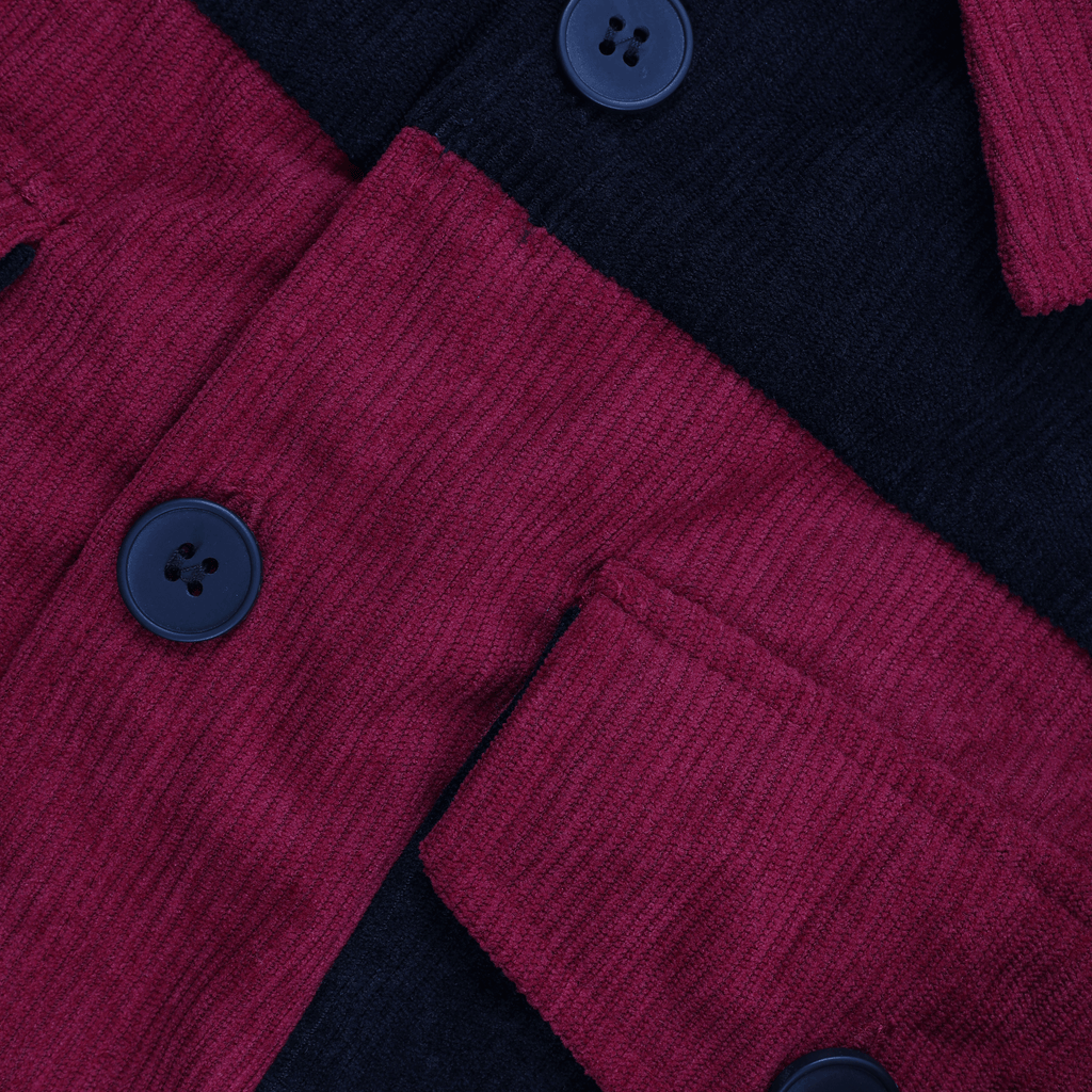 V. William's Curduroy Two-Tone Jacket Long Sleeves