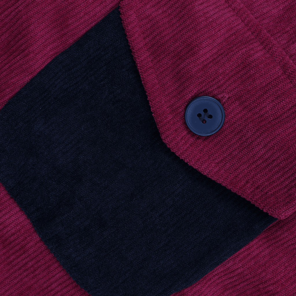 V. William's Curduroy Two-Tone Jacket Long Sleeves