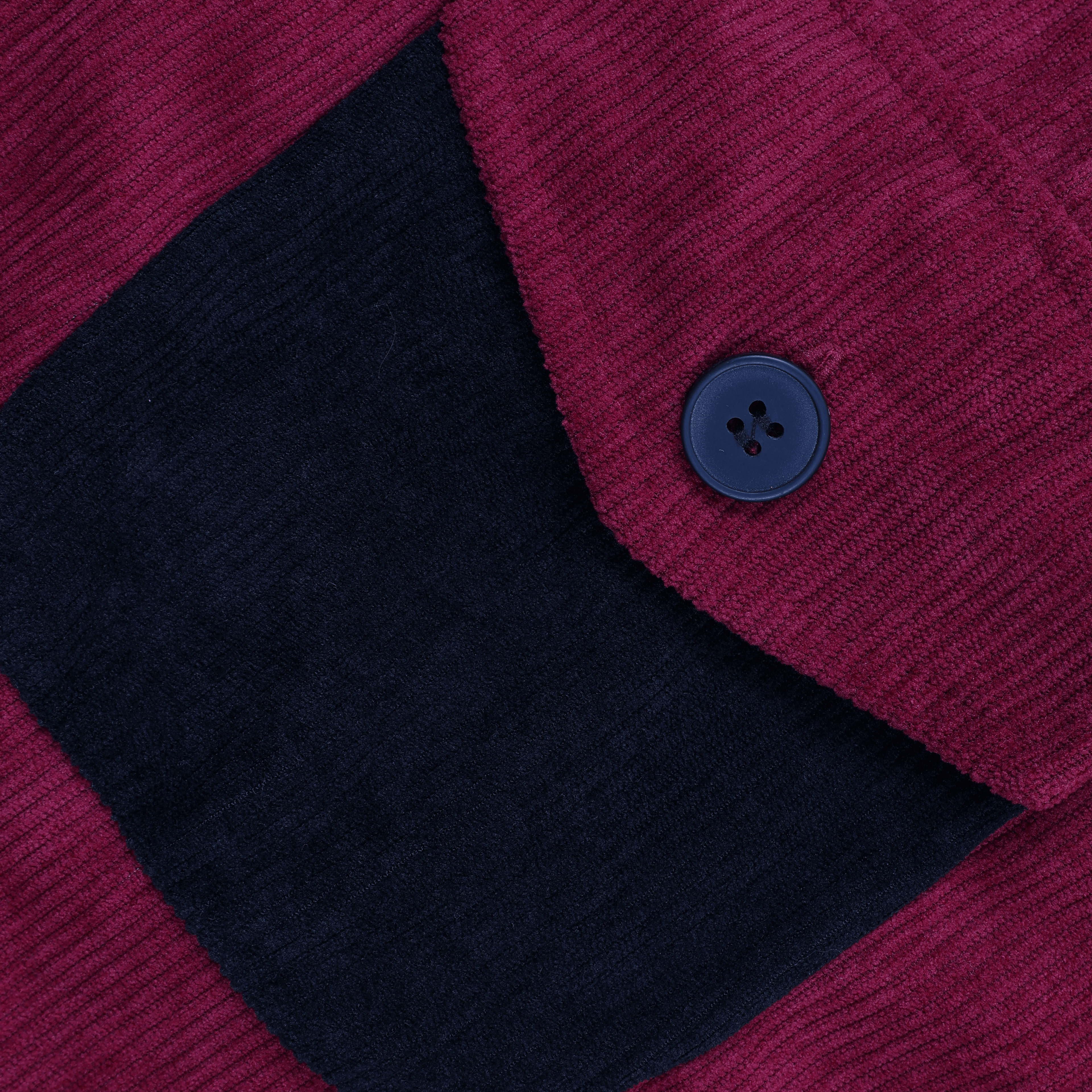 V. William's Curduroy Two-Tone Jacket Long Sleeves