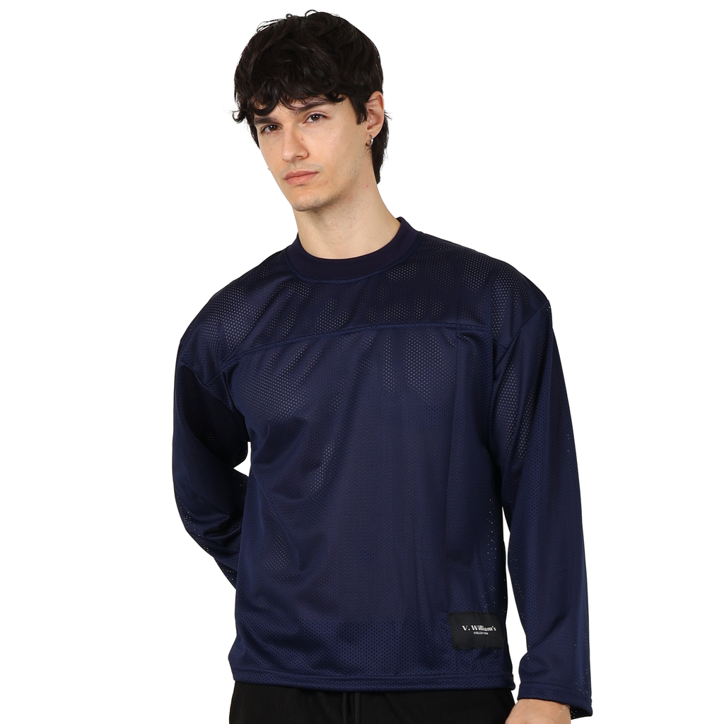 V. William's Mesh Boxy Cropped Longsleeve Jersey