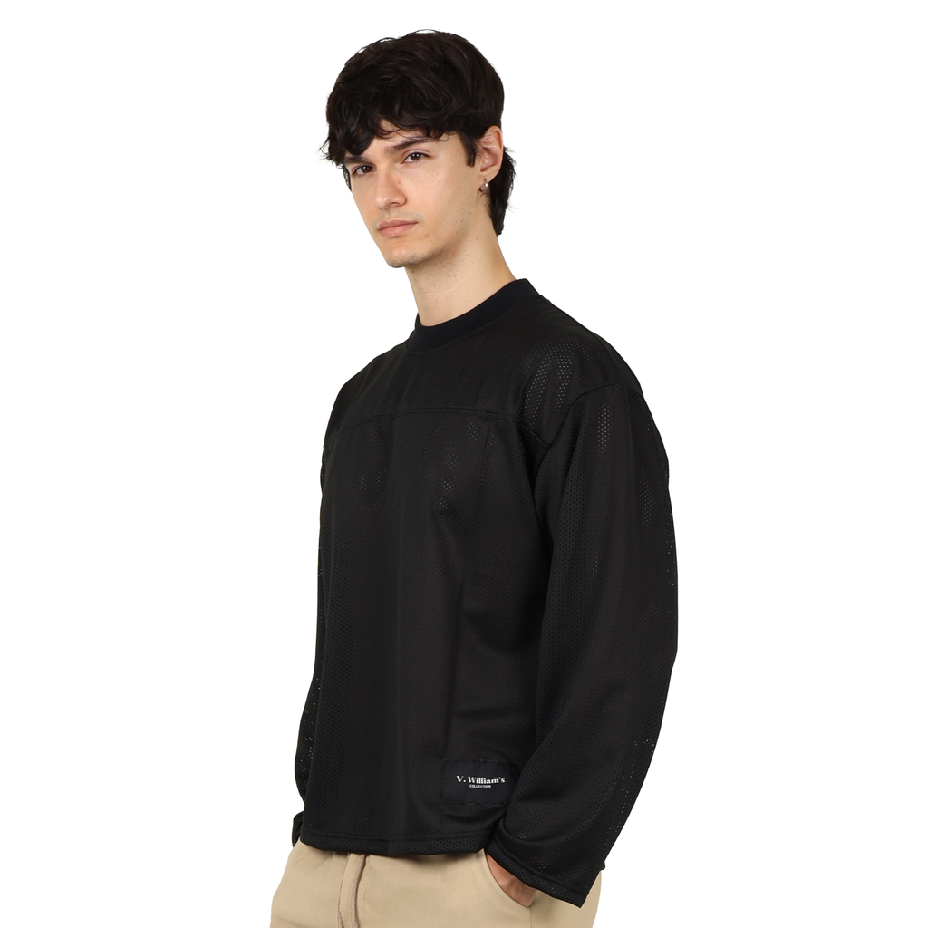 V. William's Mesh Boxy Cropped Longsleeve Jersey