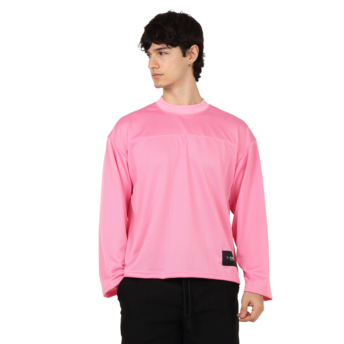 V. William's Mesh Boxy Cropped Longsleeve Jersey