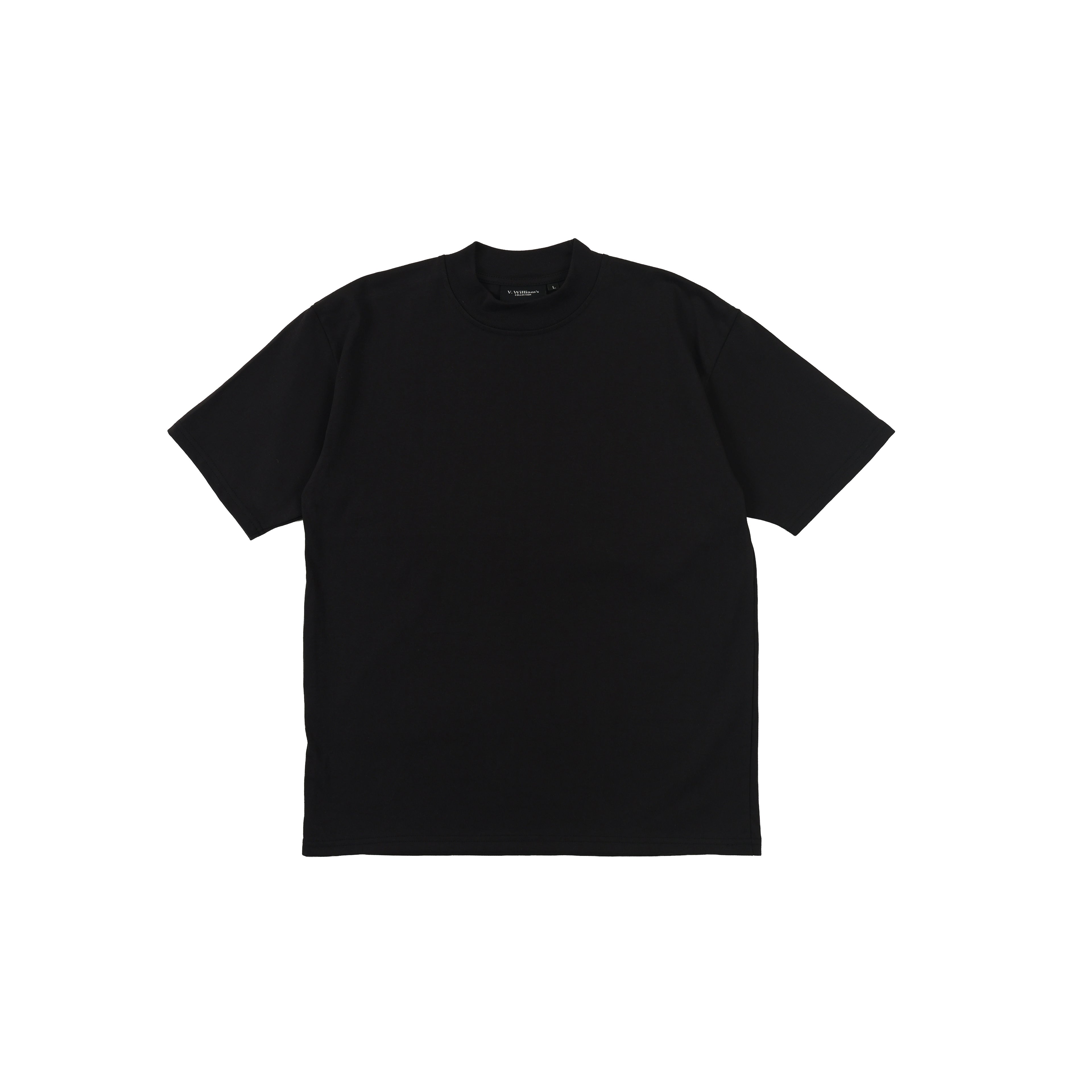 V. William's Heavy Cotton Mock Neck T-Shirt