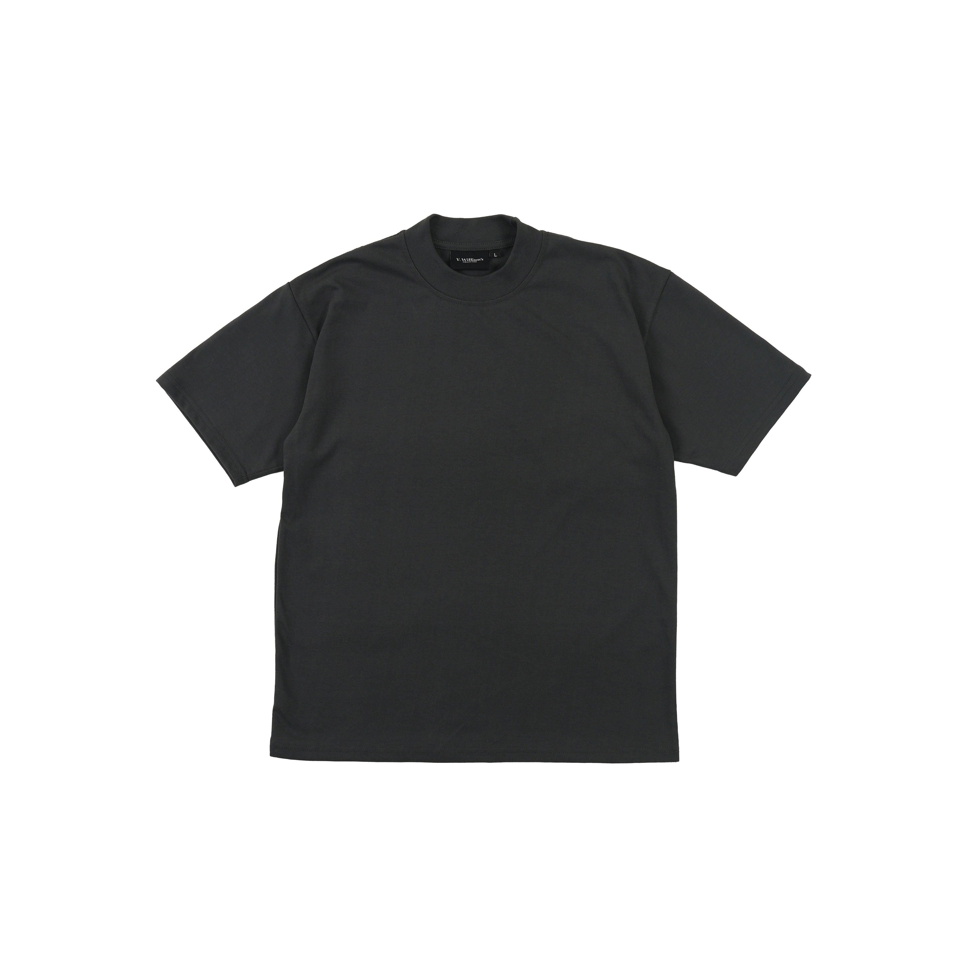 V. William's Heavy Cotton Mock Neck T-Shirt