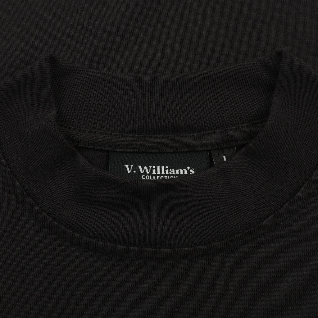 V. William's Heavy Cotton Mock Neck T-Shirt