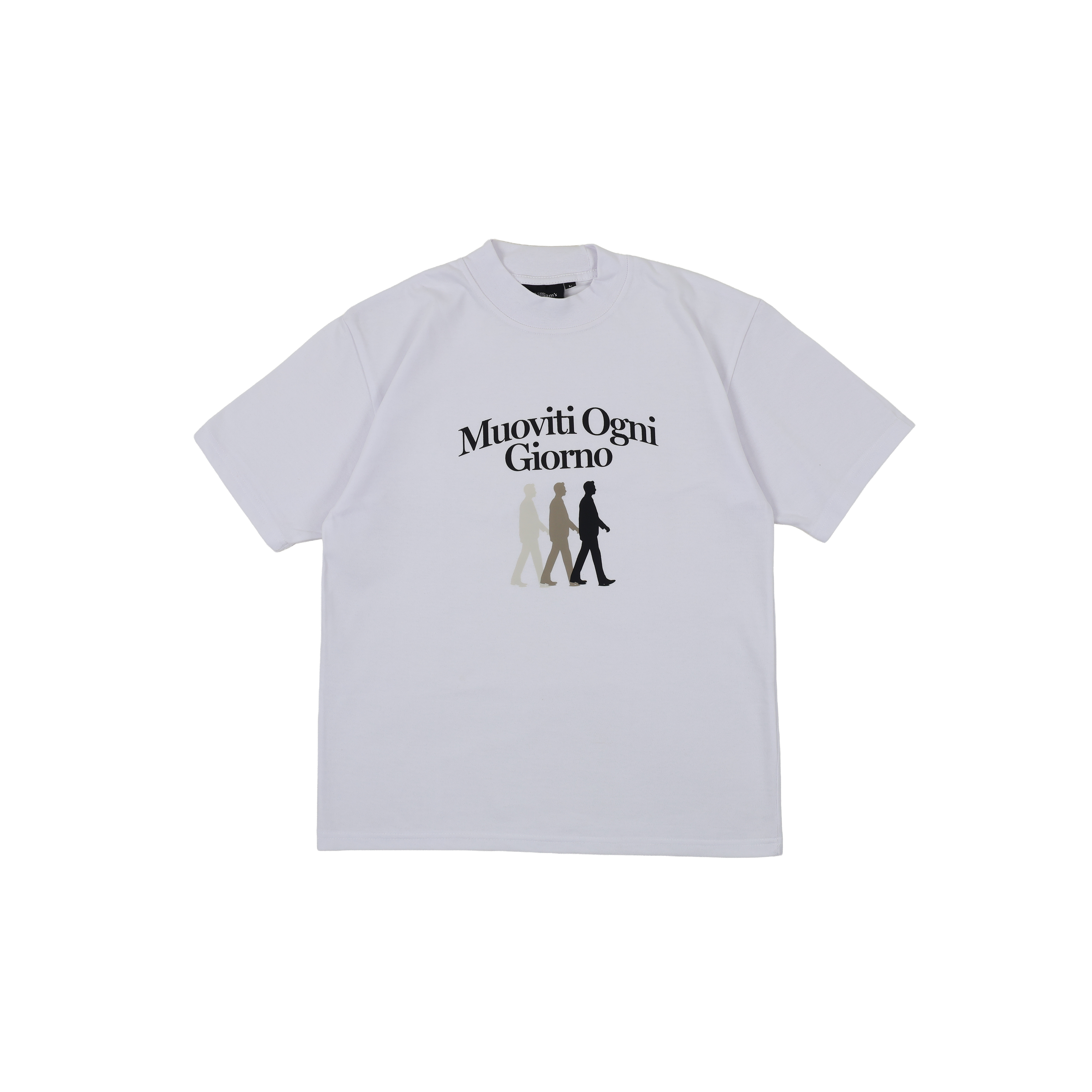 V. William's Mock Neck Graphic T-Shirt Daily Matters Collection