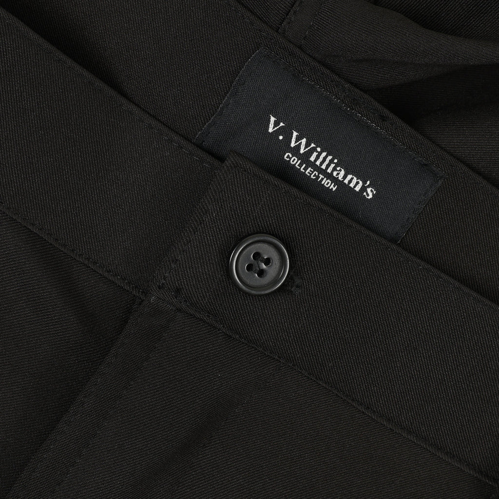 V. William's Cotton Twill Pleated Shorts