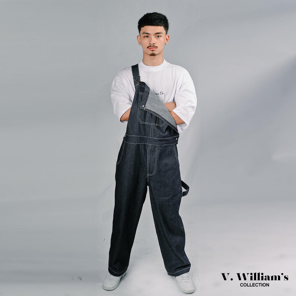 V. William's Raw Denim Jumpsuit