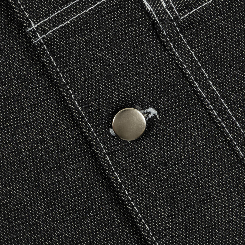 V. William's Raw Denim Cropped Polo