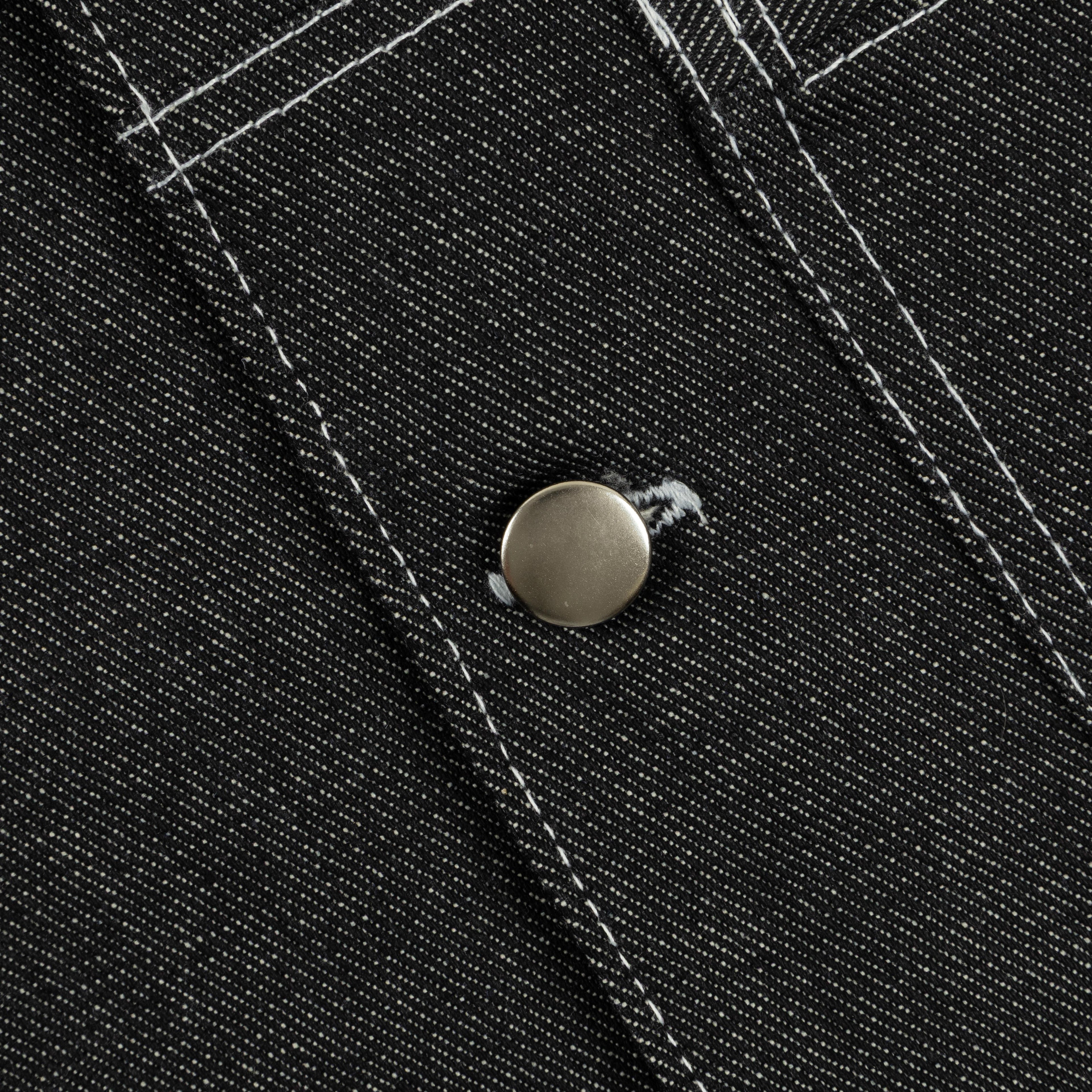 V. William's Raw Denim Cropped Polo