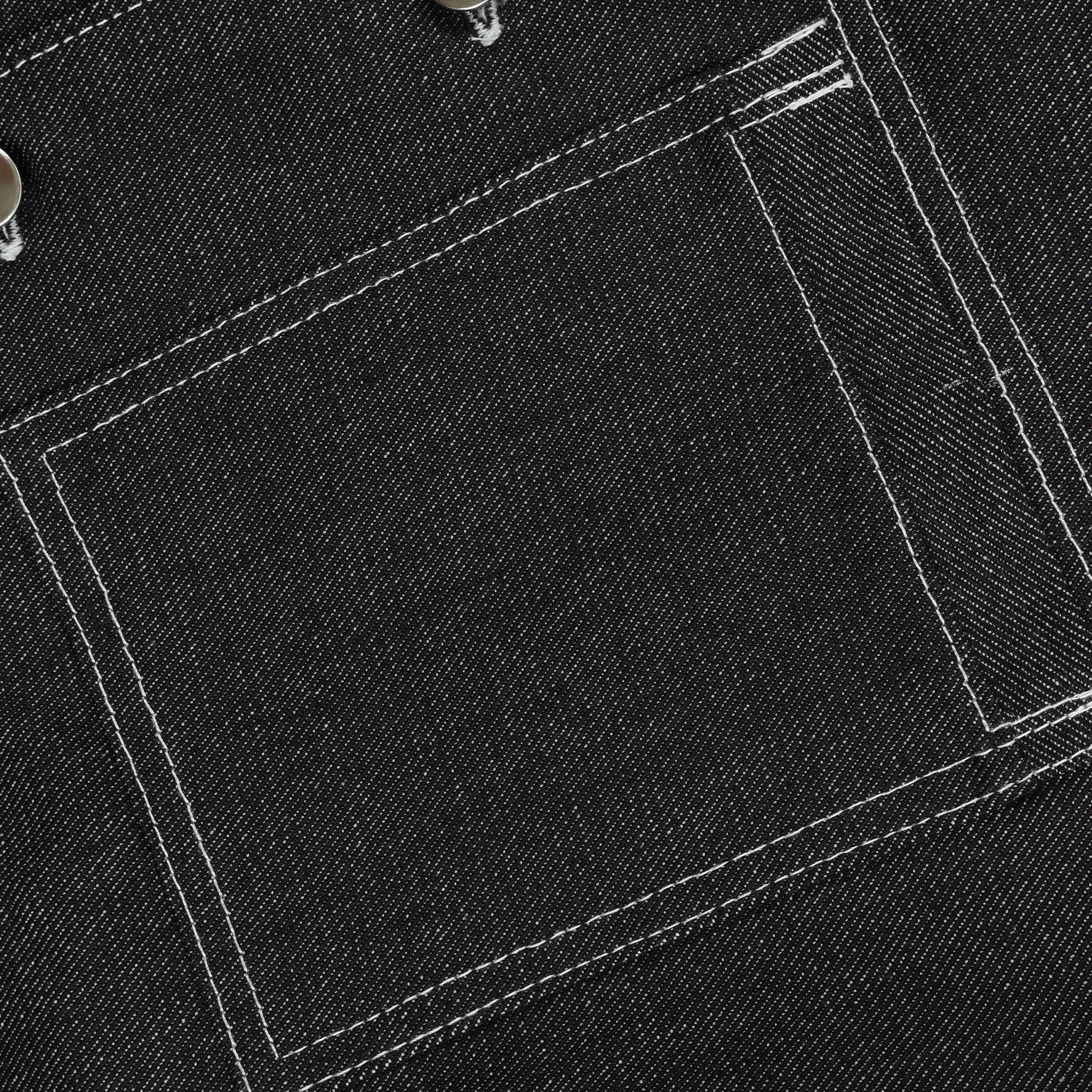 V. William's Raw Denim Cropped Polo