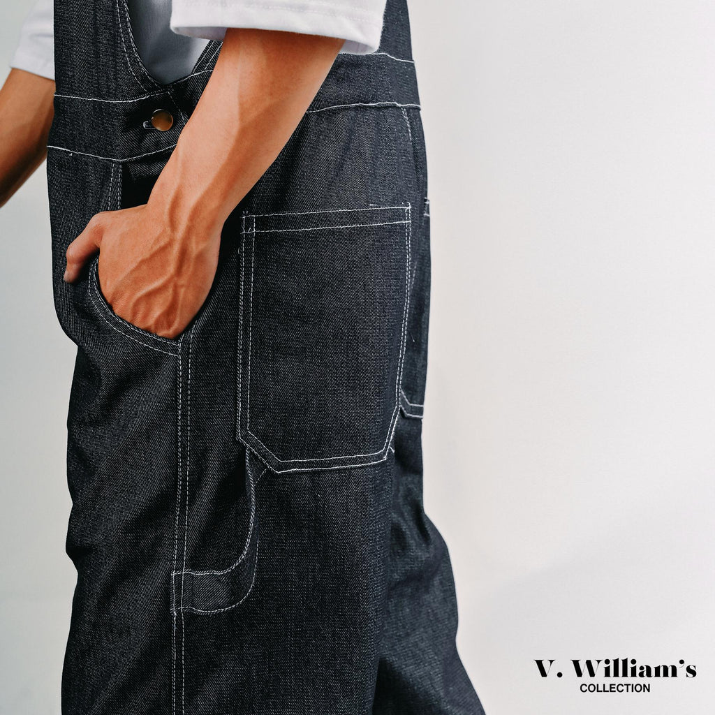 V. William's Raw Denim Jumpsuit