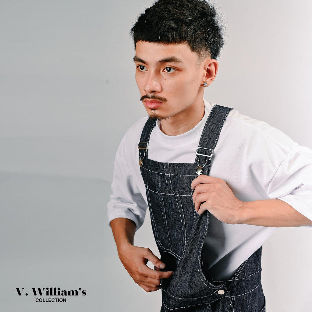 V. William's Raw Denim Jumpsuit