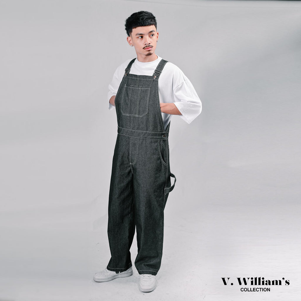 V. William's Raw Denim Jumpsuit