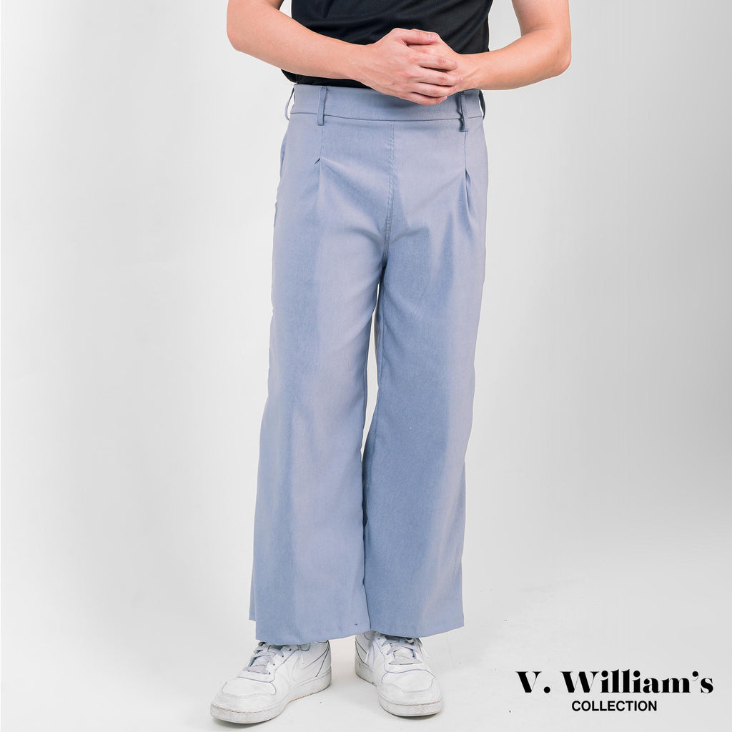 V. William's Double Pleated Straight Cut Pants
