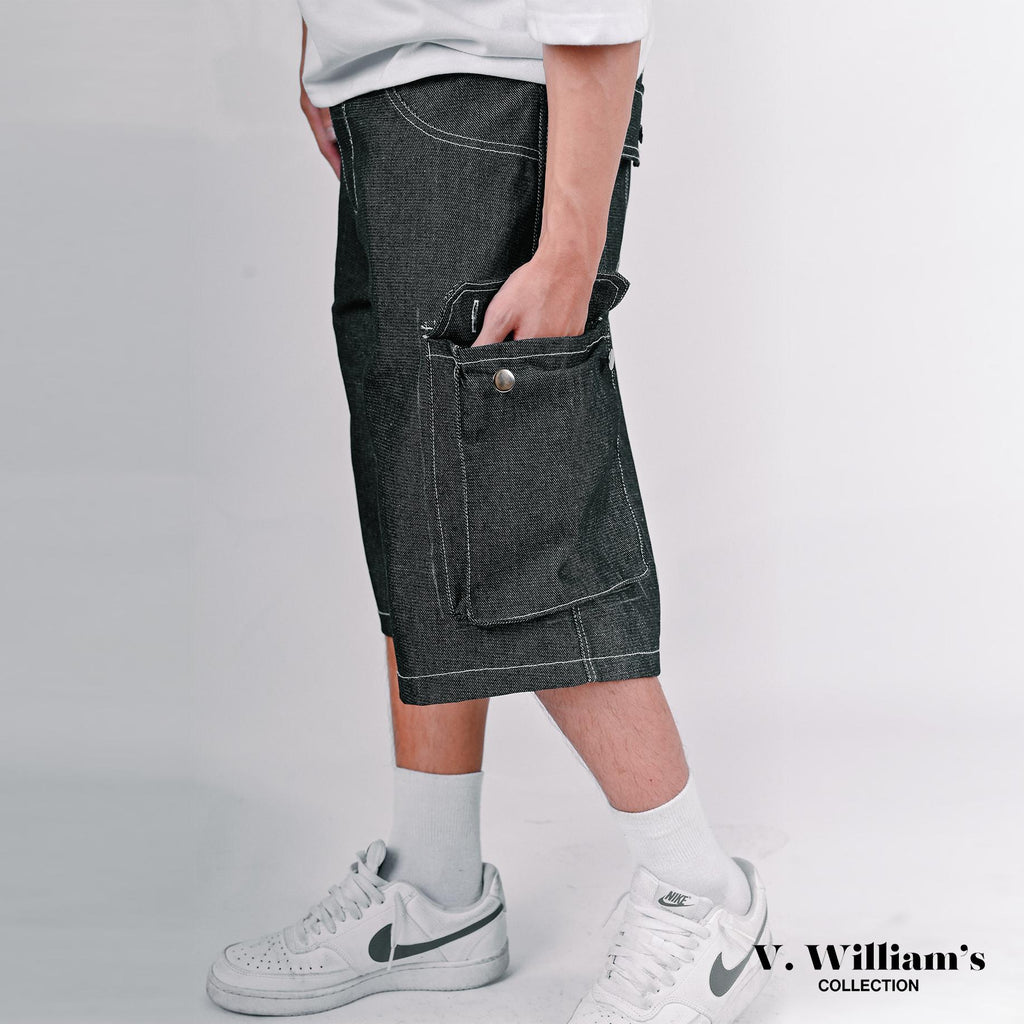 V. William's Raw Denim 6 Pocket Jorts