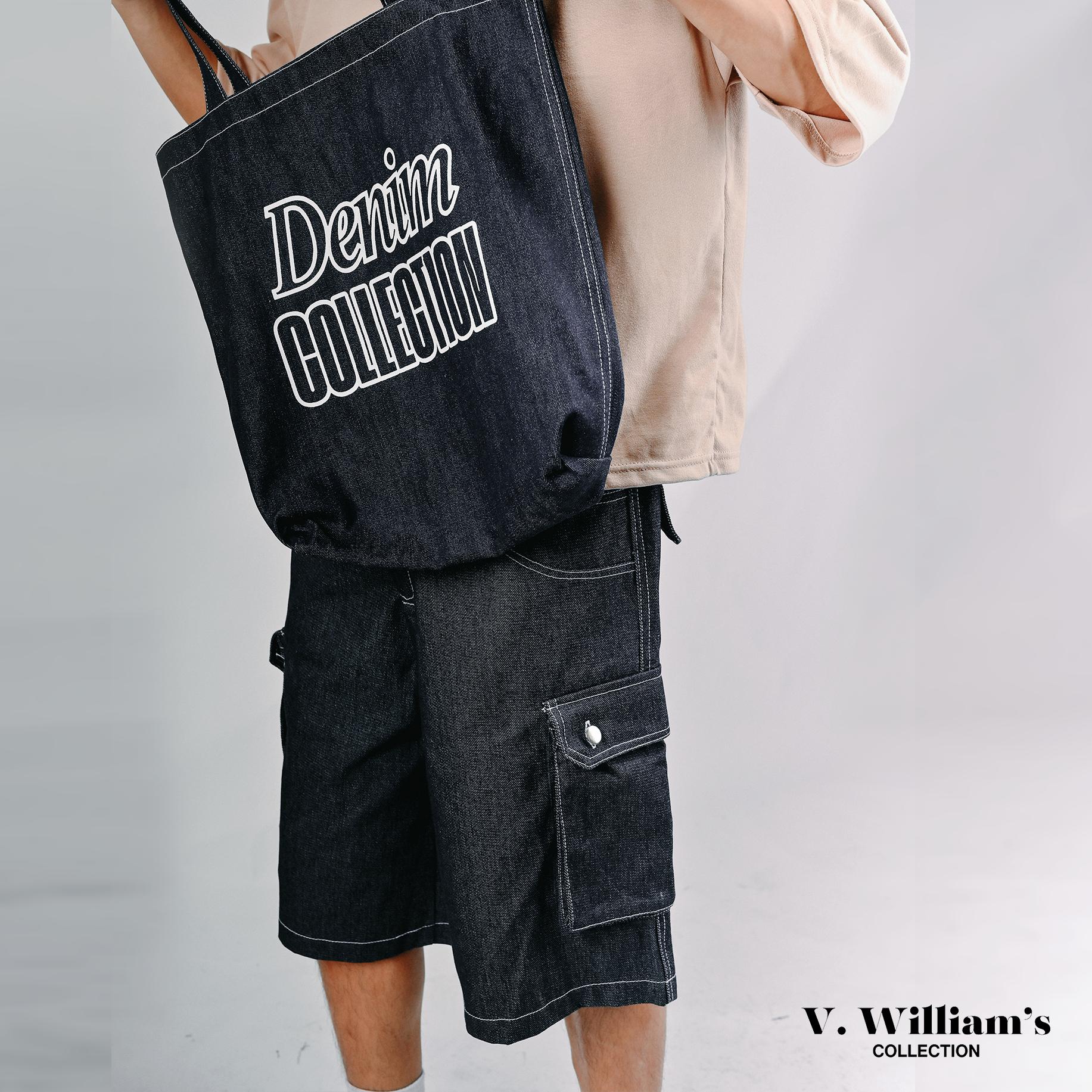 V. William's Raw Denim 6 Pocket Jorts