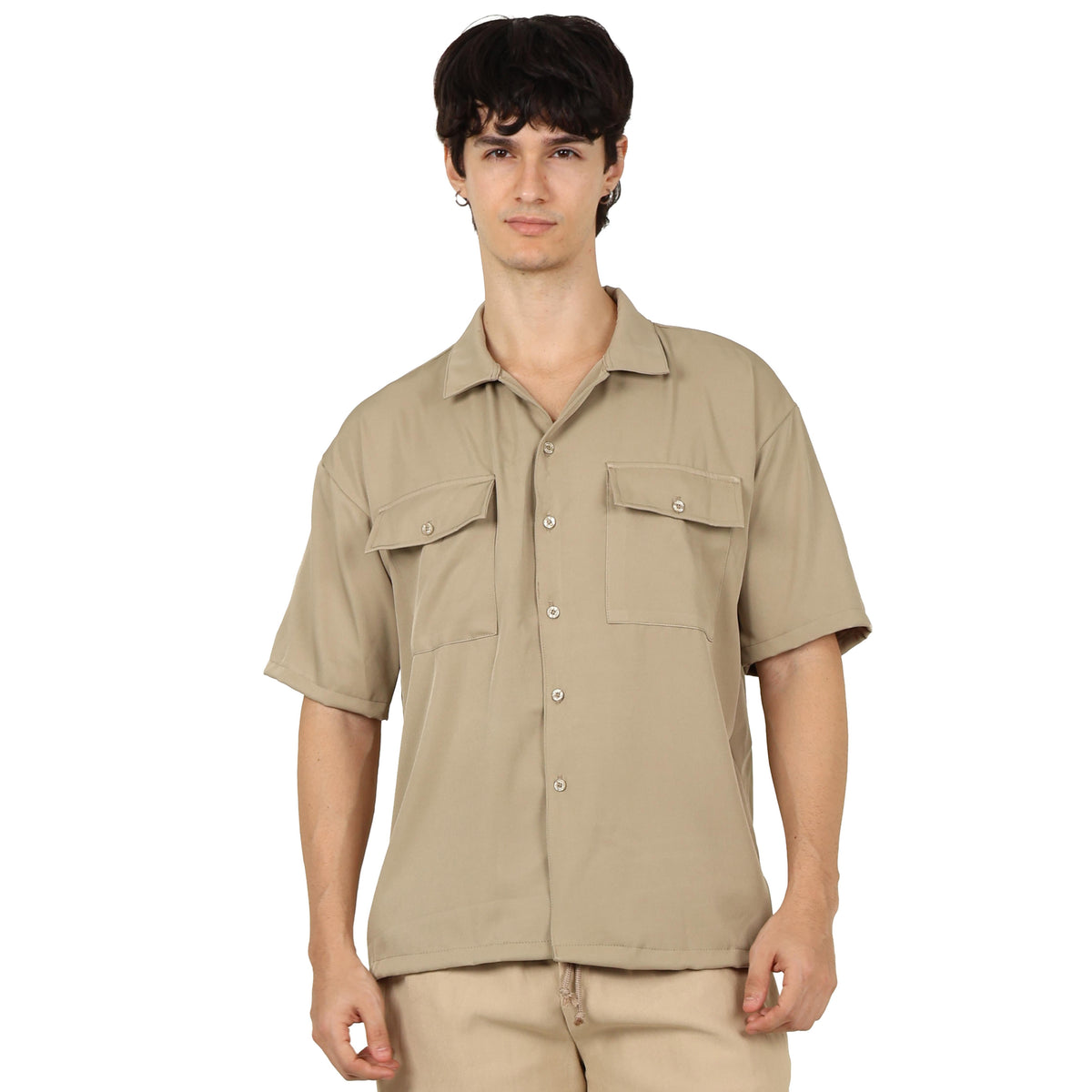V. William's Cotton Twill Cargo Polo