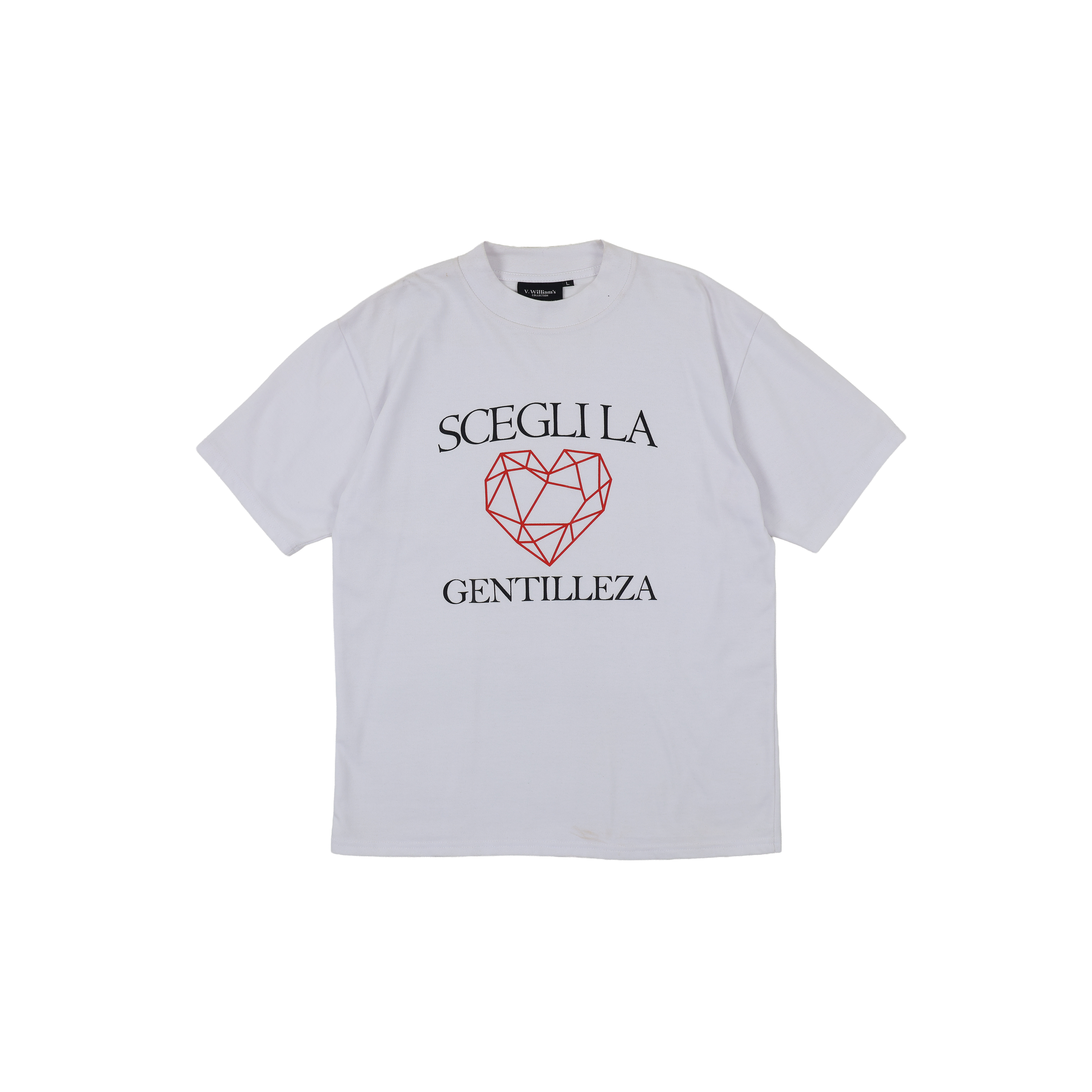 V. William's Mock Neck Graphic T-Shirt Daily Matters Collection