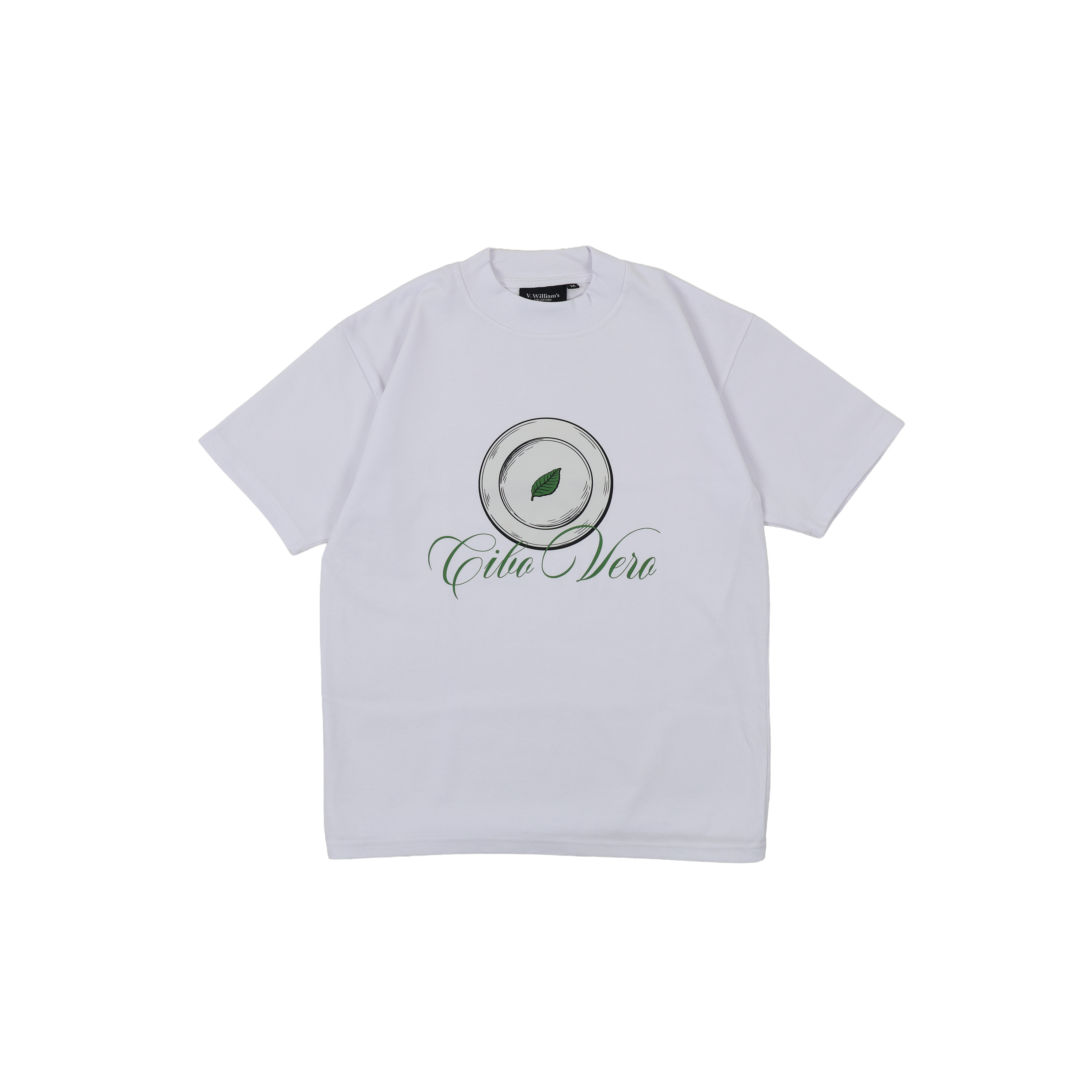 V. William's Mock Neck Graphic T-Shirt Daily Matters Collection