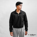 V. William's Premium Halfzip Sweater 350 Gsm Cotton Terry Brush